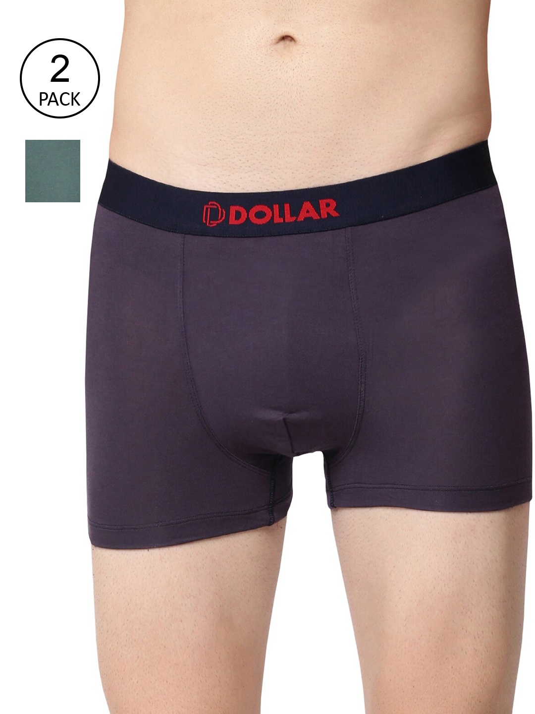 

Dollar Bigboss Men's Solid Pack of 2 Micro Modal Trendy Trunk MBTR-13-TRENDYPLN-PO2-CO2, Assorted