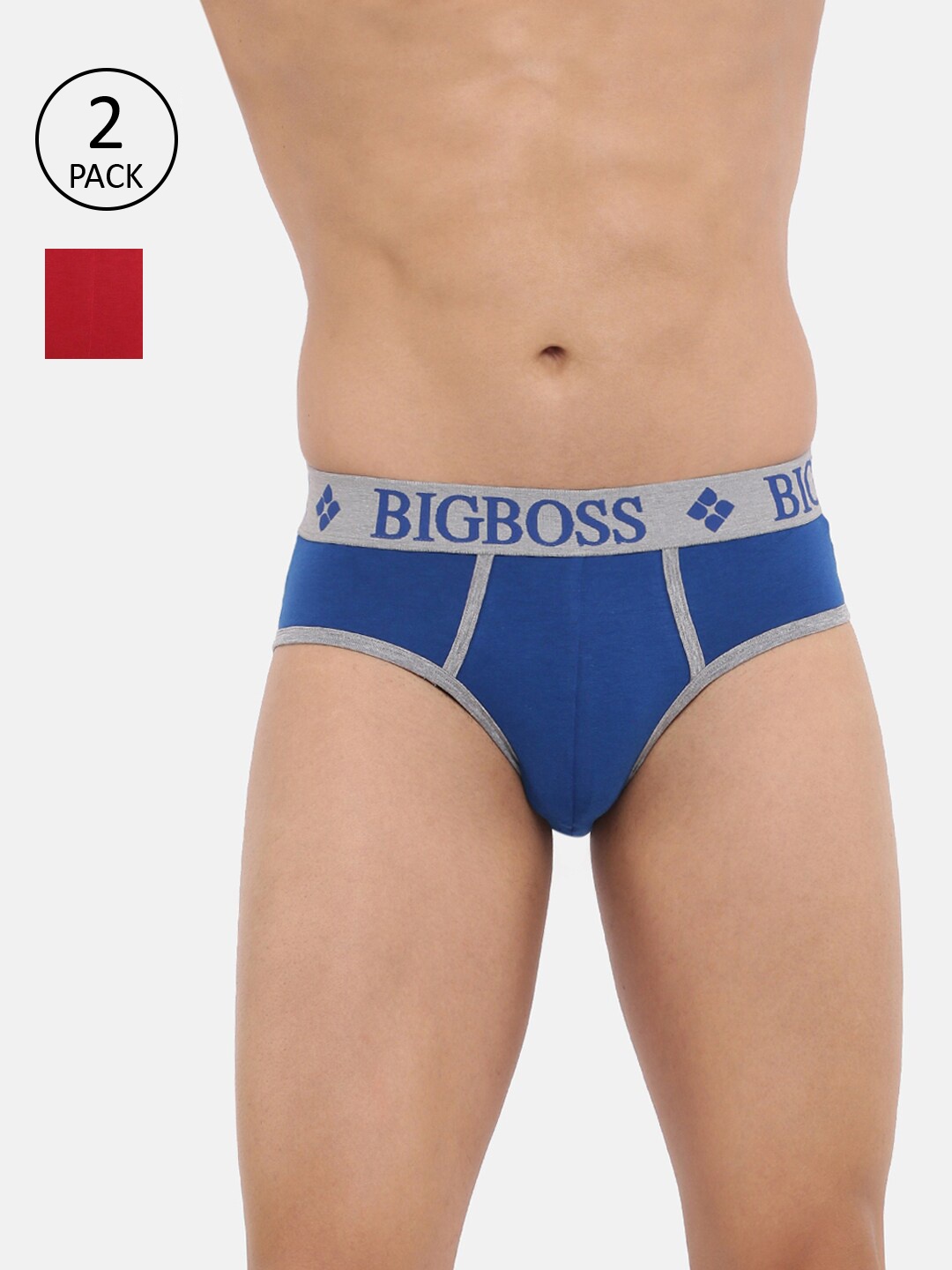 

Dollar Bigboss Men Assorted Pack of 2 Shuffle Intellisoft Briefs