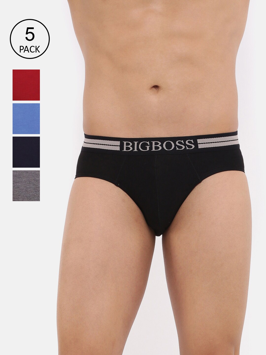 

Dollar Bigboss Men Pack of 5 Shuffle Intellisoft Cotton Modal Brief MJBR-10-GRANDO-PO5, Assorted