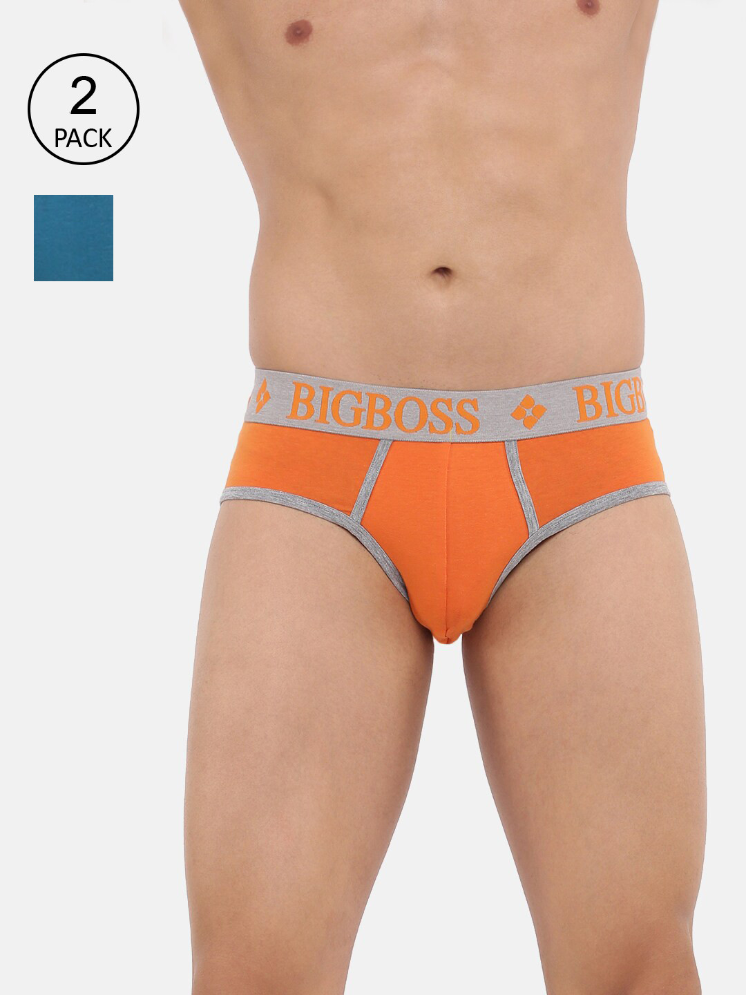 

Dollar Bigboss Men's Pack of 2 Shuffle Intellisoft Brief MJBR-11-TECHNO-PO2-CO2, Assorted