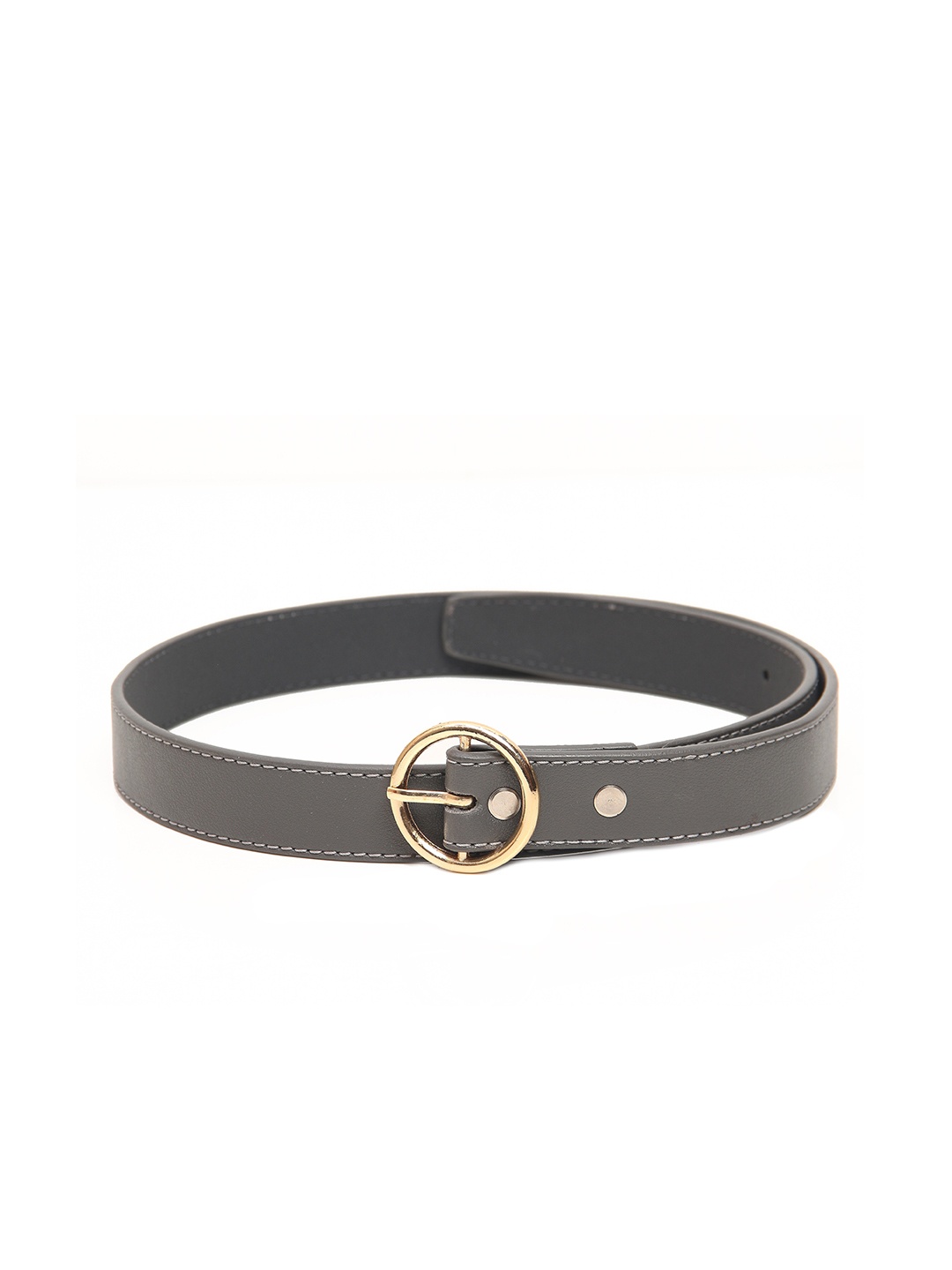 

Calvadoss Women Grey Textured Leather Belt