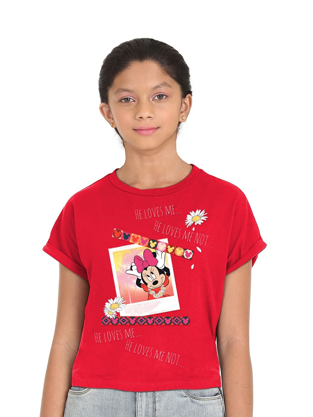 

SUGR Girl Girls Red Printed T-shirt