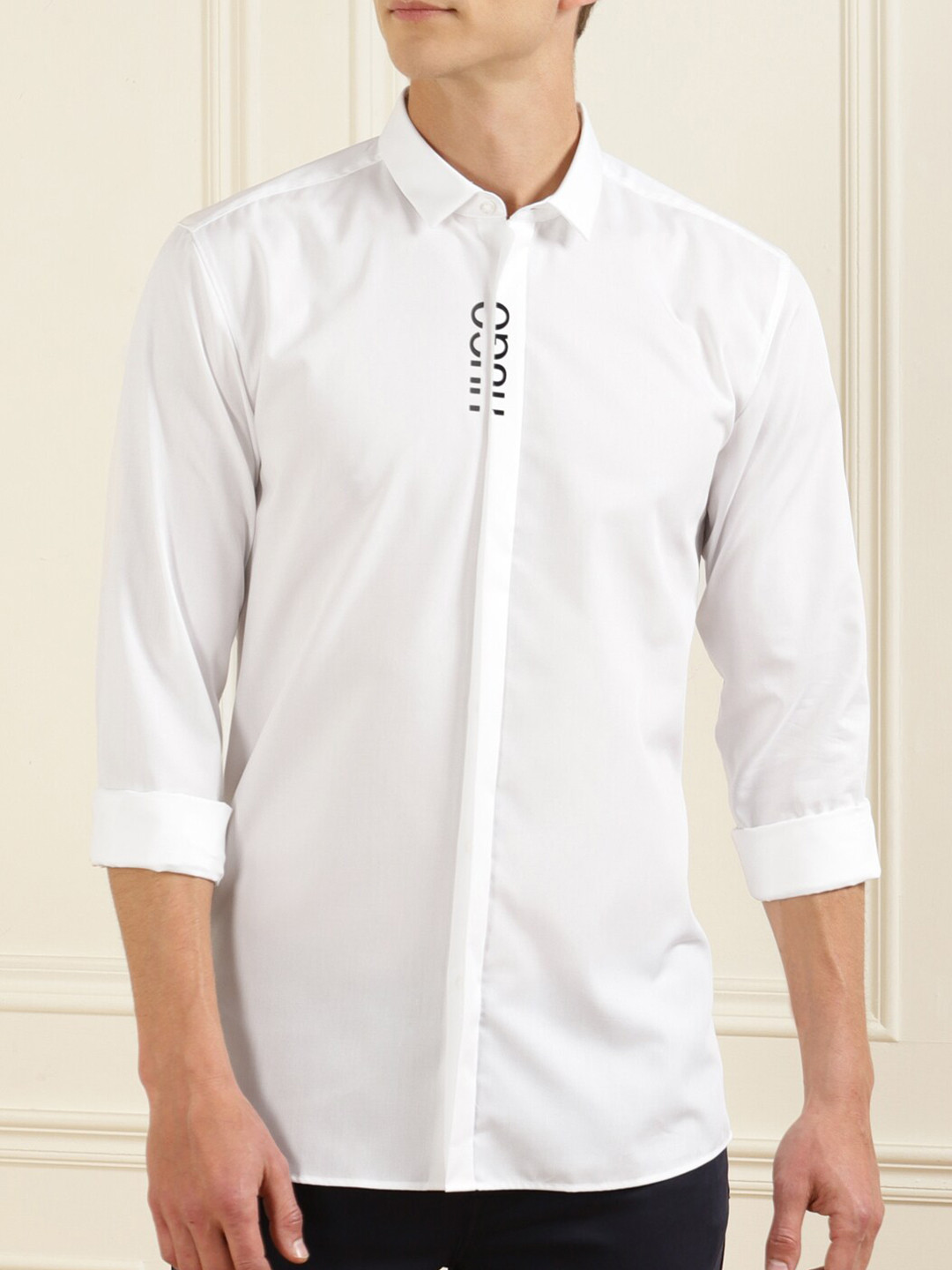 

HUGO Men White Casual Shirt