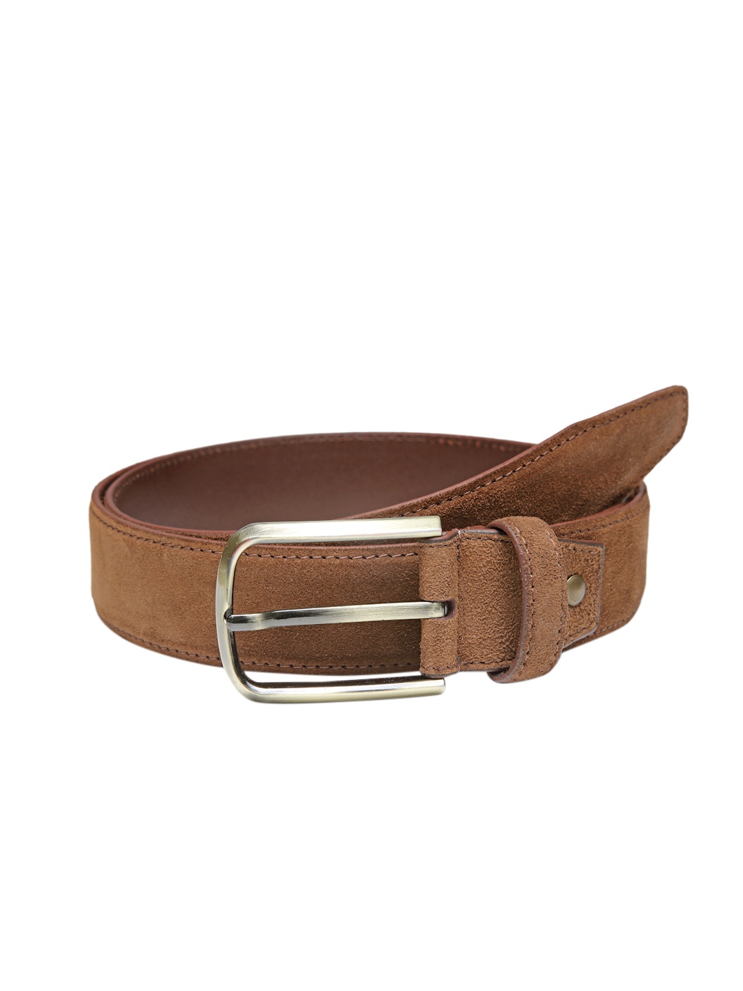 

Churchill & Company Men Brown Suede Leather Belt