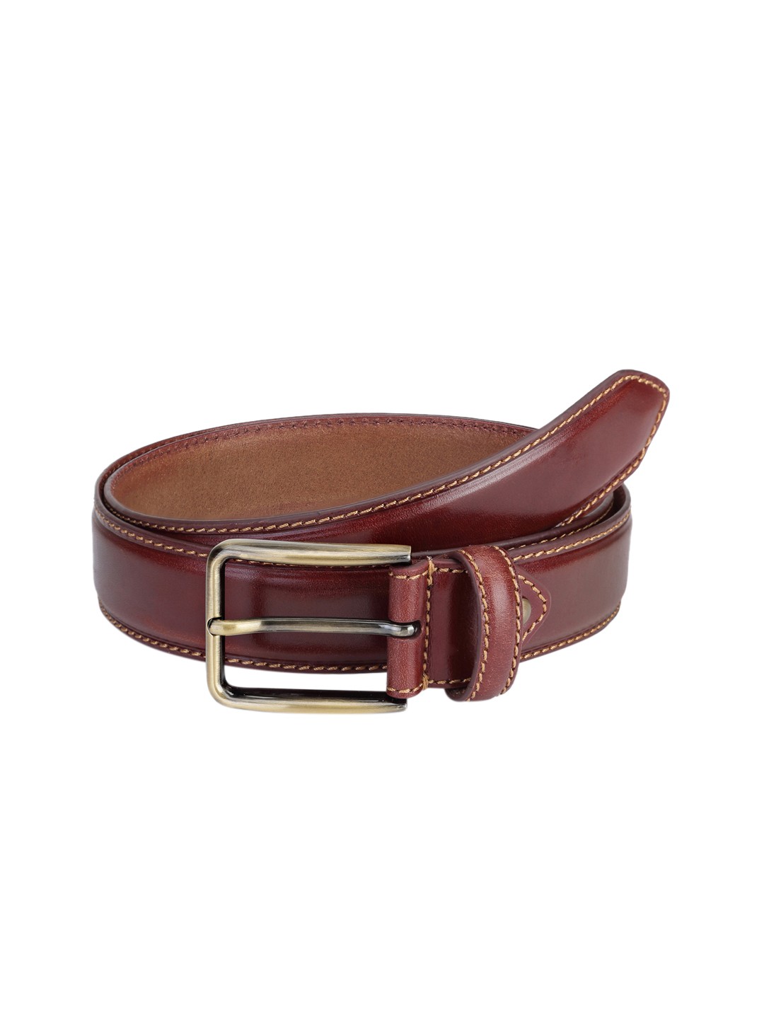

Churchill & Company Men Tan Leather Belt