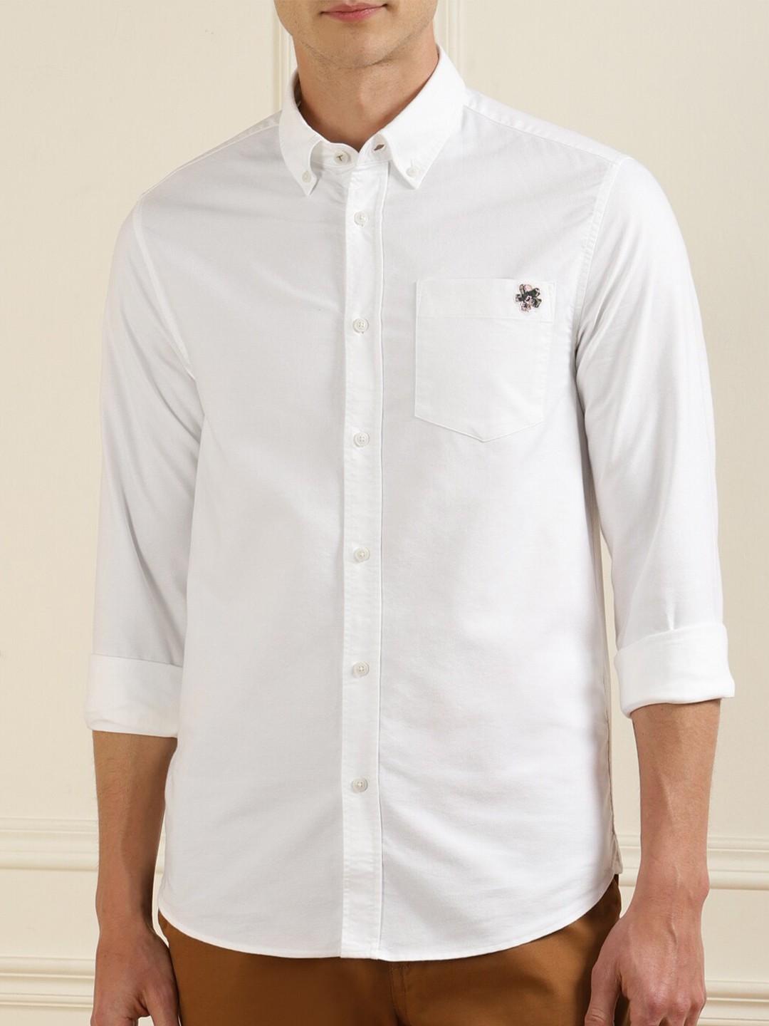 

Ted Baker Men White Pure Cotton Regular Fit Casual Shirt