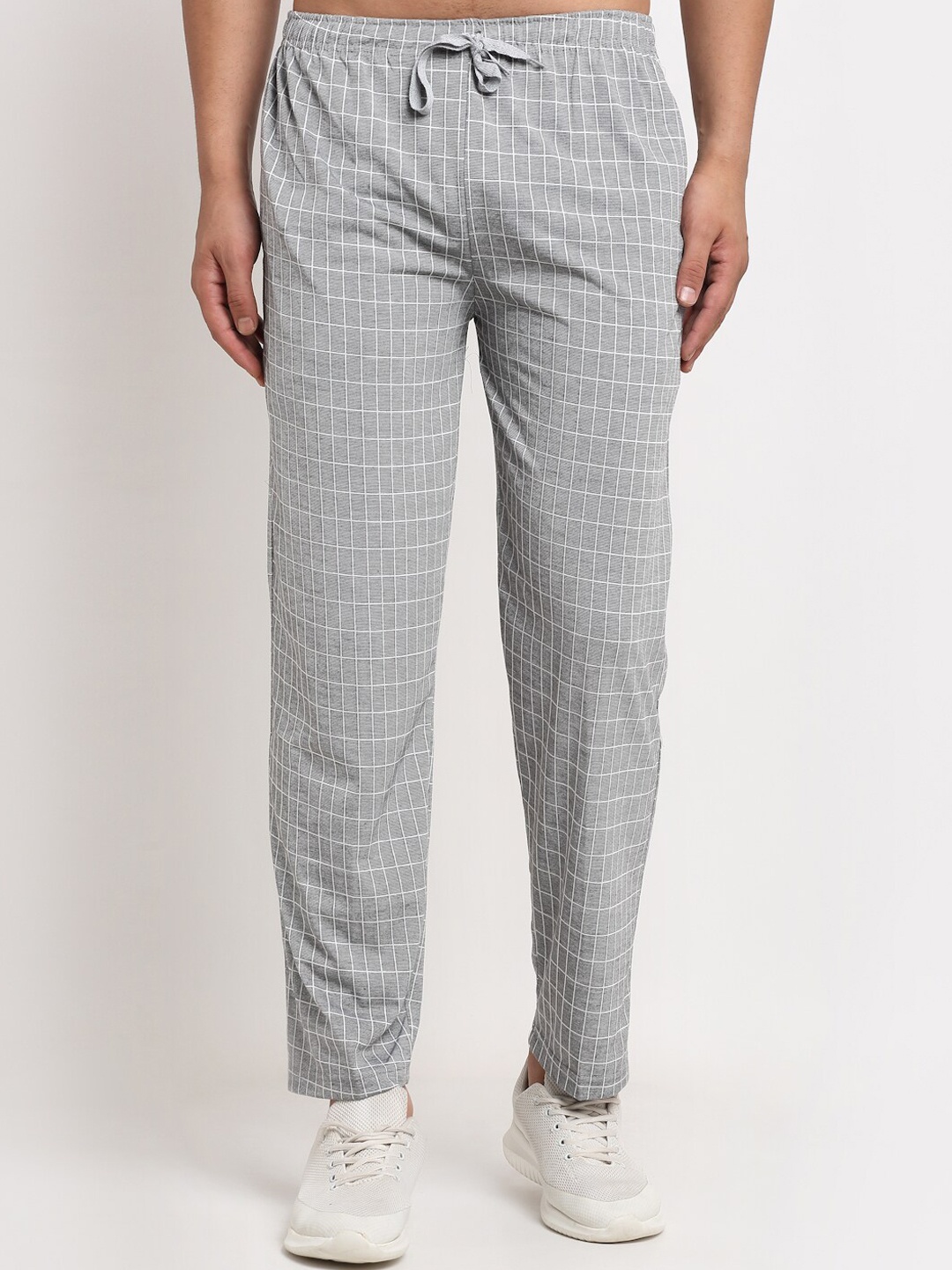 

VIMAL JONNEY Men Grey Solid Track Pants