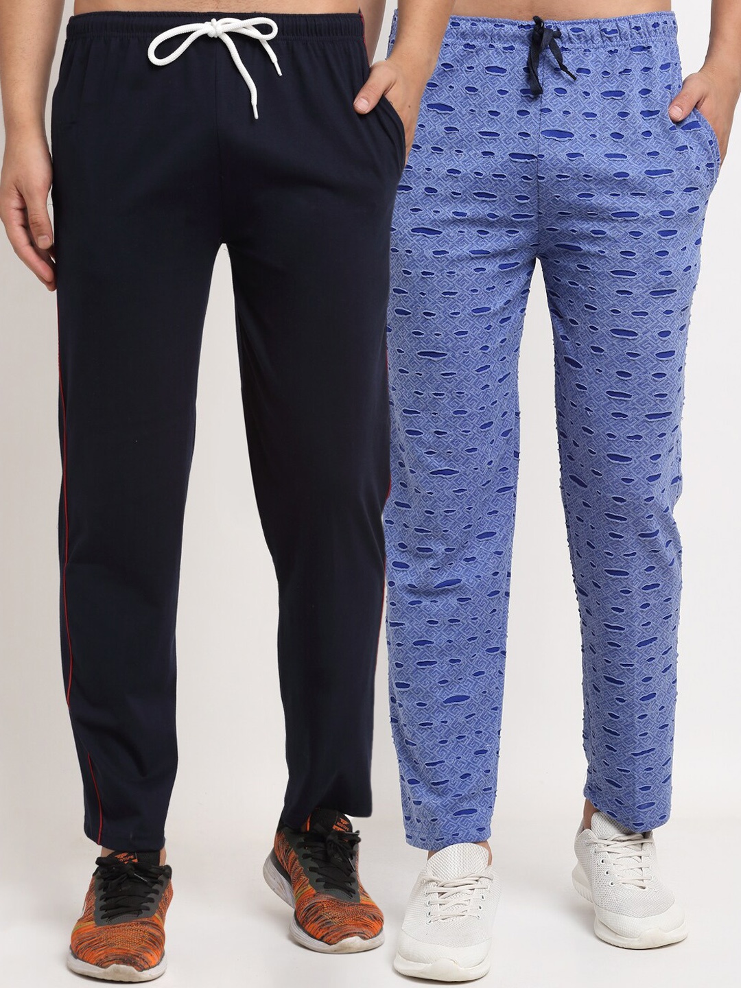 

VIMAL JONNEY Men Blue Pack Of 2 Track Pants