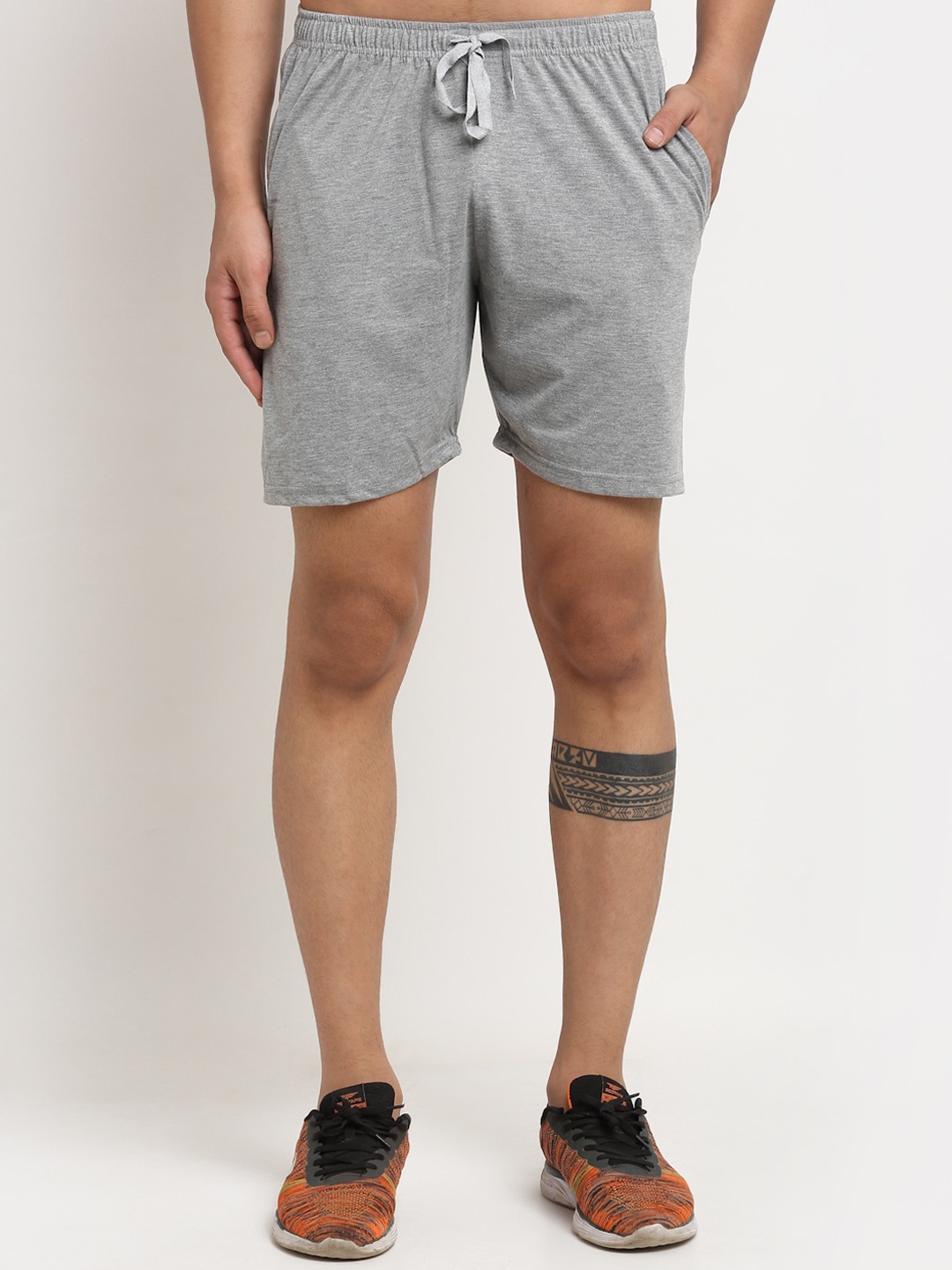 

MACK JONNEY Men Grey Regular Fit Shorts