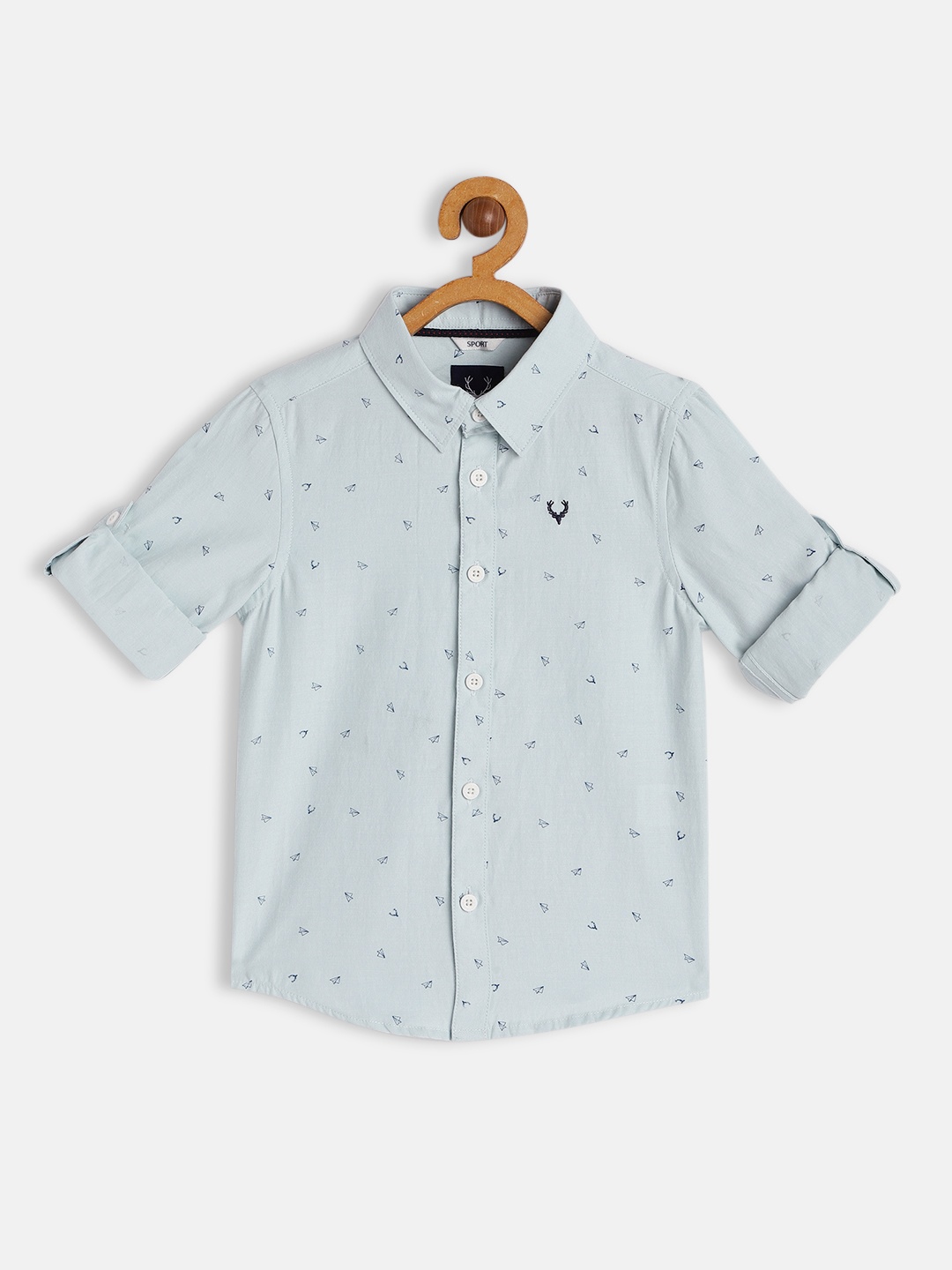 

Allen Solly Junior Boys Blue Printed Casual Shirt