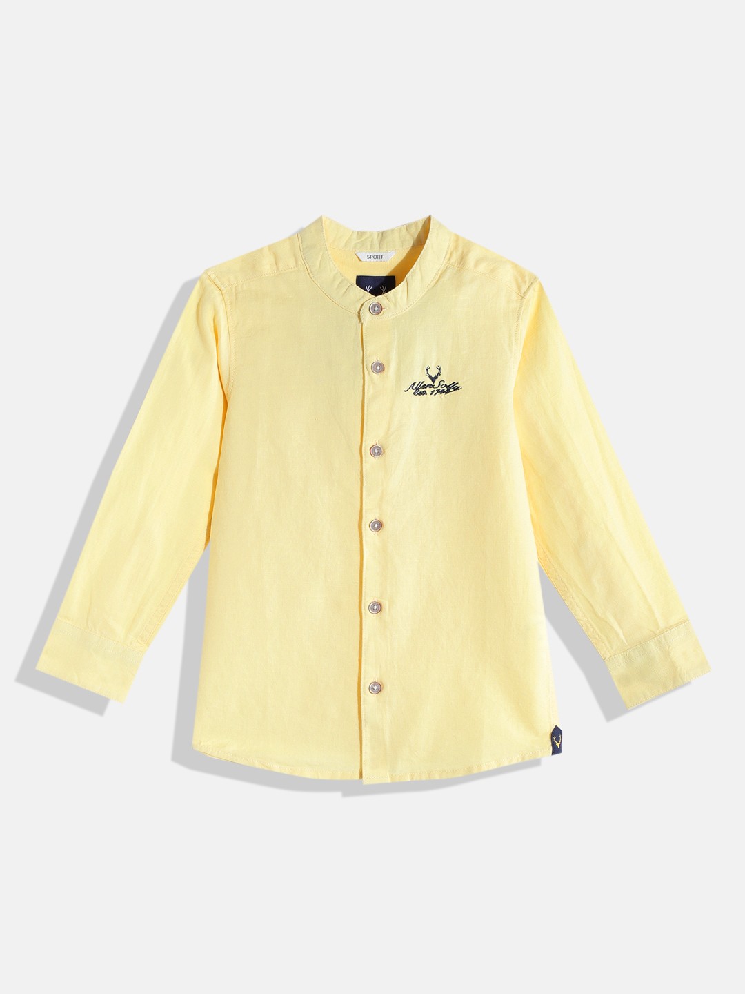 

Allen Solly Junior Boys Yellow Solid Casual Shirt