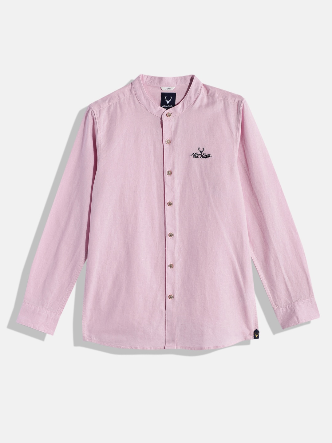 

Allen Solly Junior Boys Pink Solid Casual Shirt