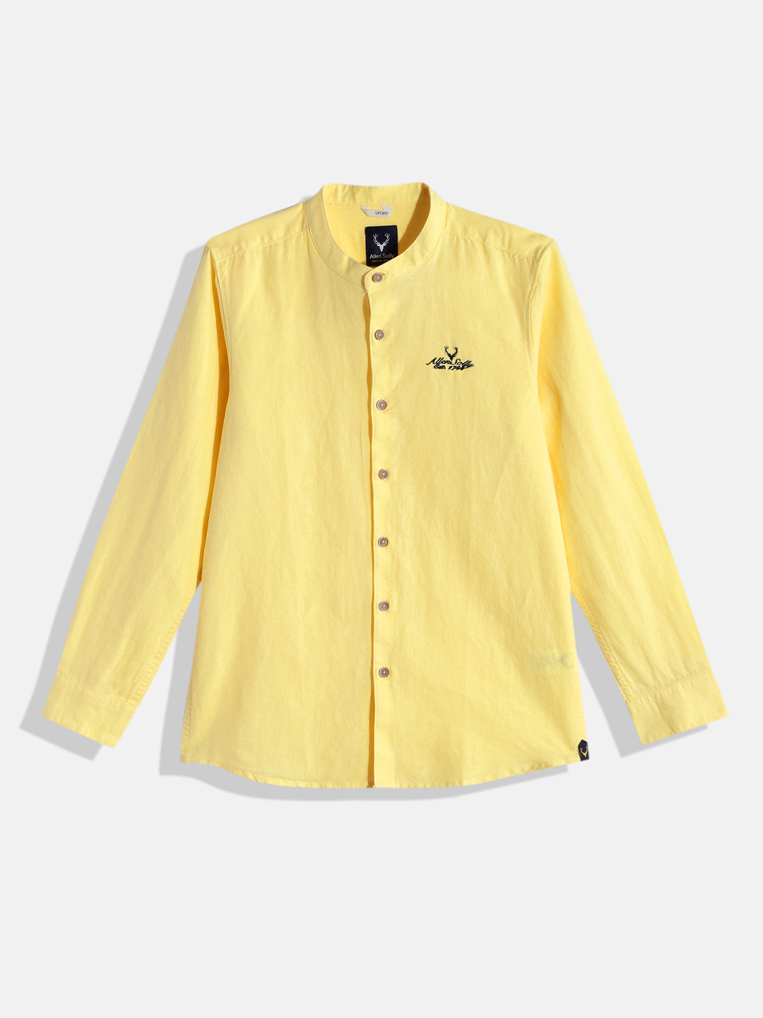 

Allen Solly Junior Boys Yellow Solid Casual Shirt