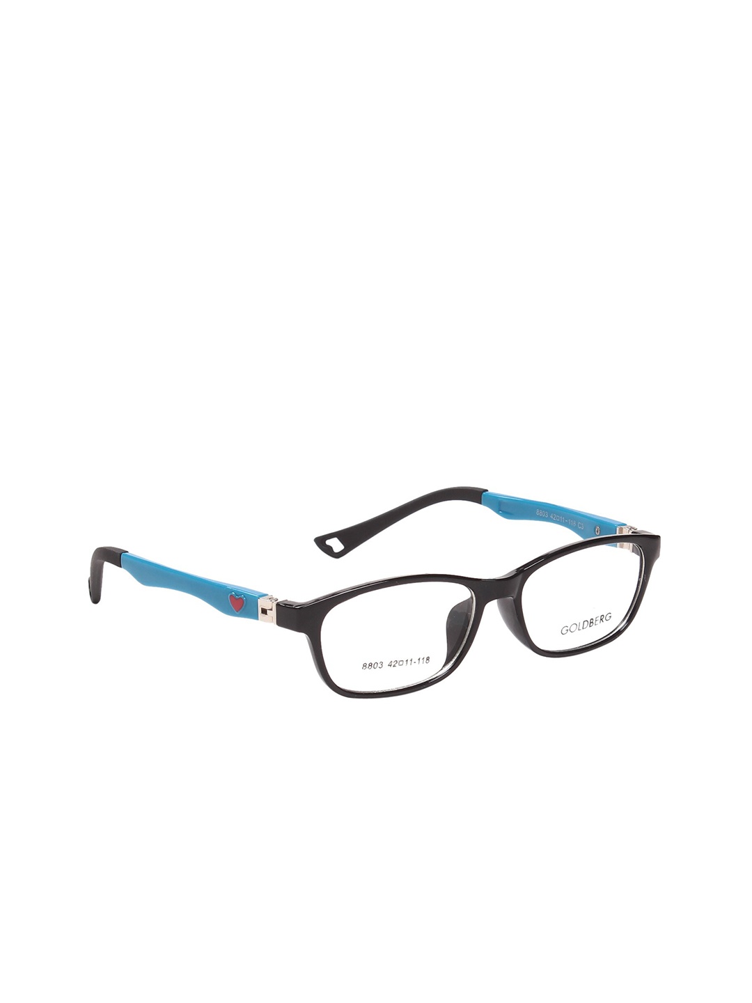 

Gold Berg Women Black & Blue Full Rim Wayfarer Frames