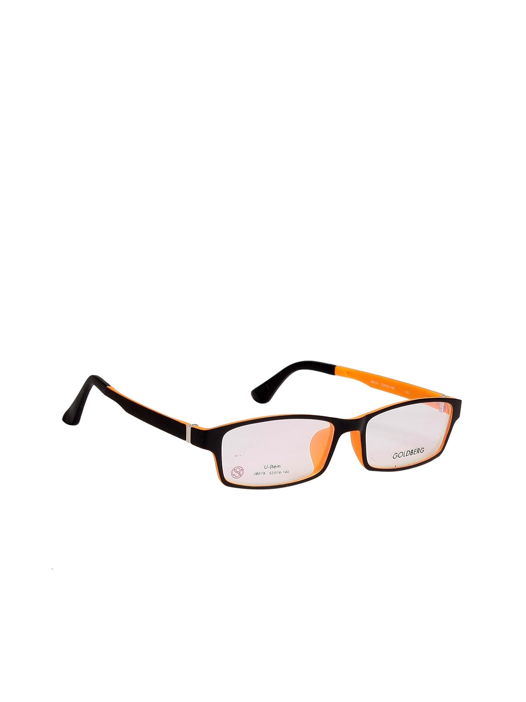 

Gold Berg Orange & Black Full Rim Wayfarer Frames