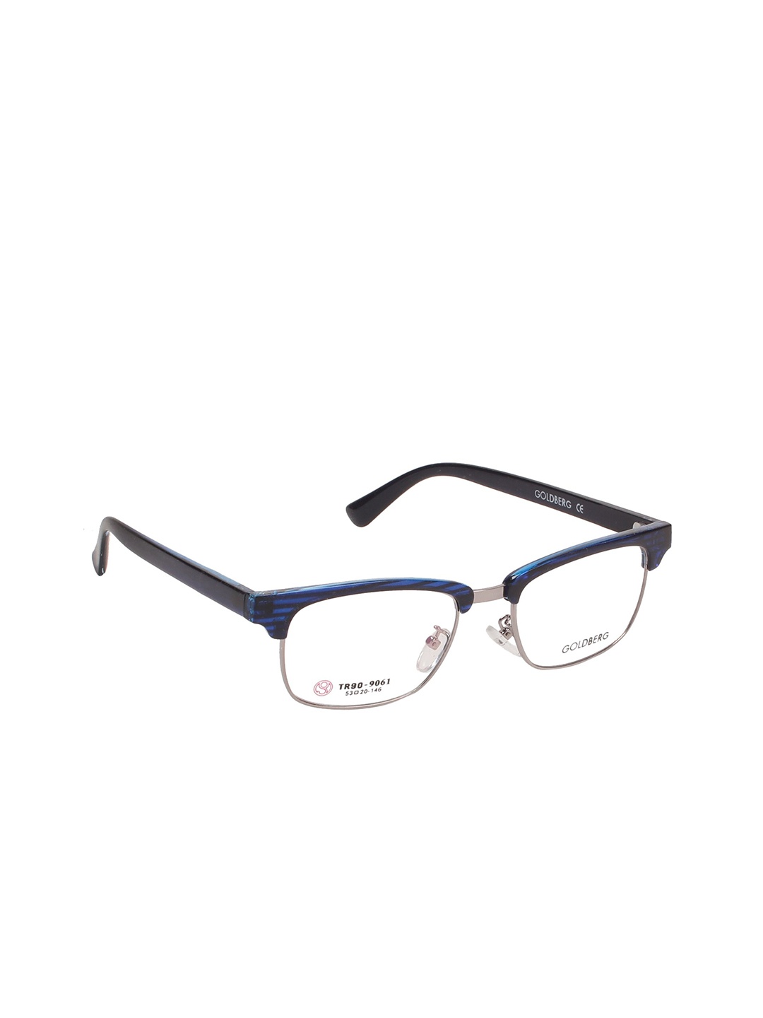 

Gold Berg Women Blue Half Rim Browline Frames Eyeglasses