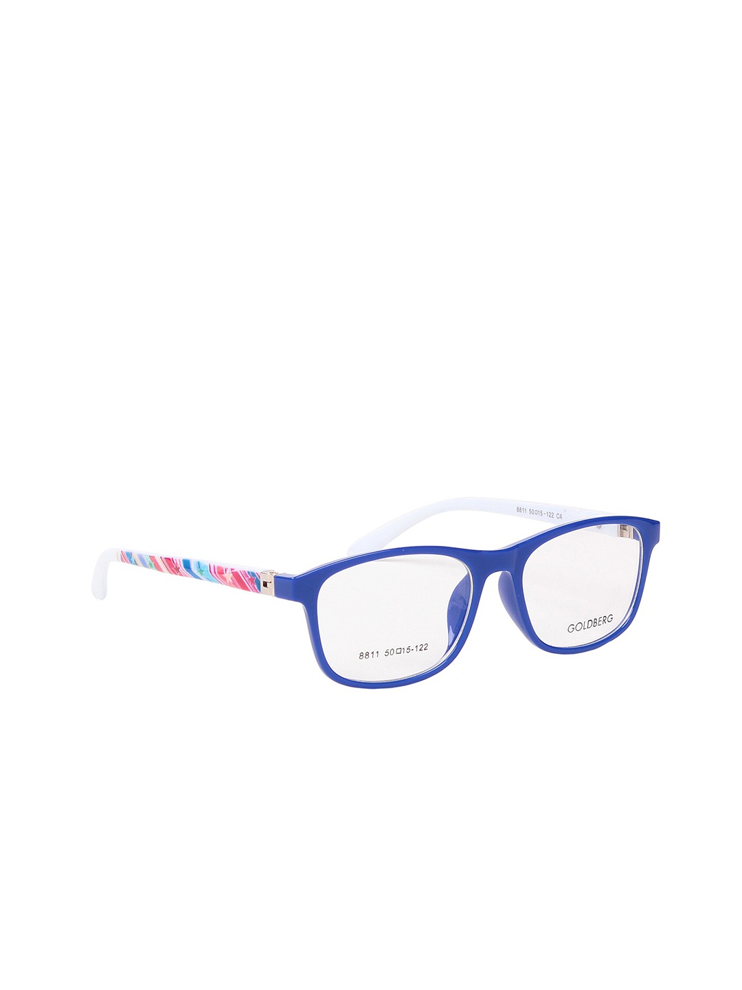 

Gold Berg Blue & White Full Rim Wayfarer Frames