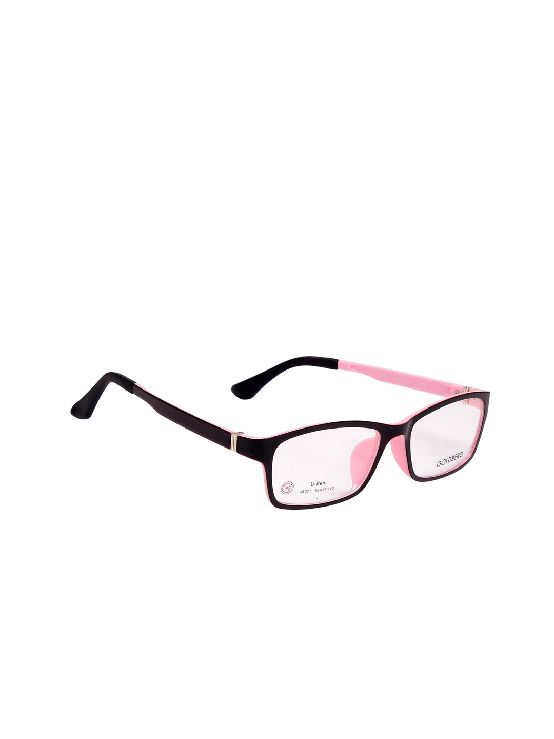 

Gold Berg Pink & Black Full Rim Wayfarer Frames