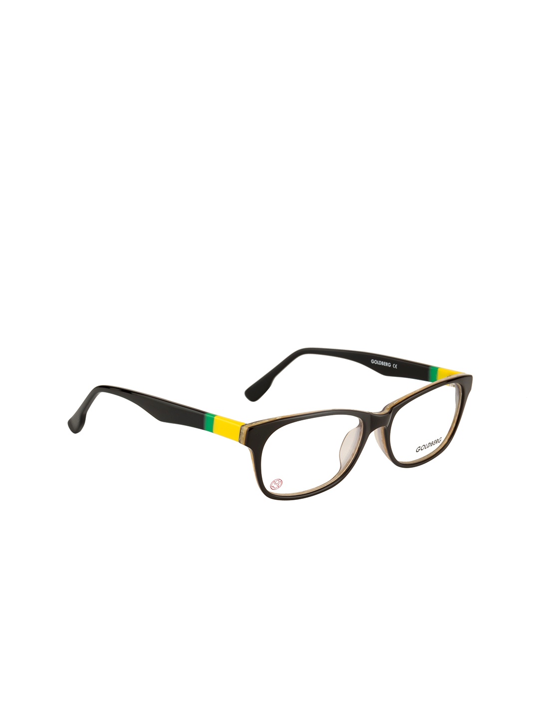

Gold Berg Women Brown & Yellow Full Rim Rectangle Frames