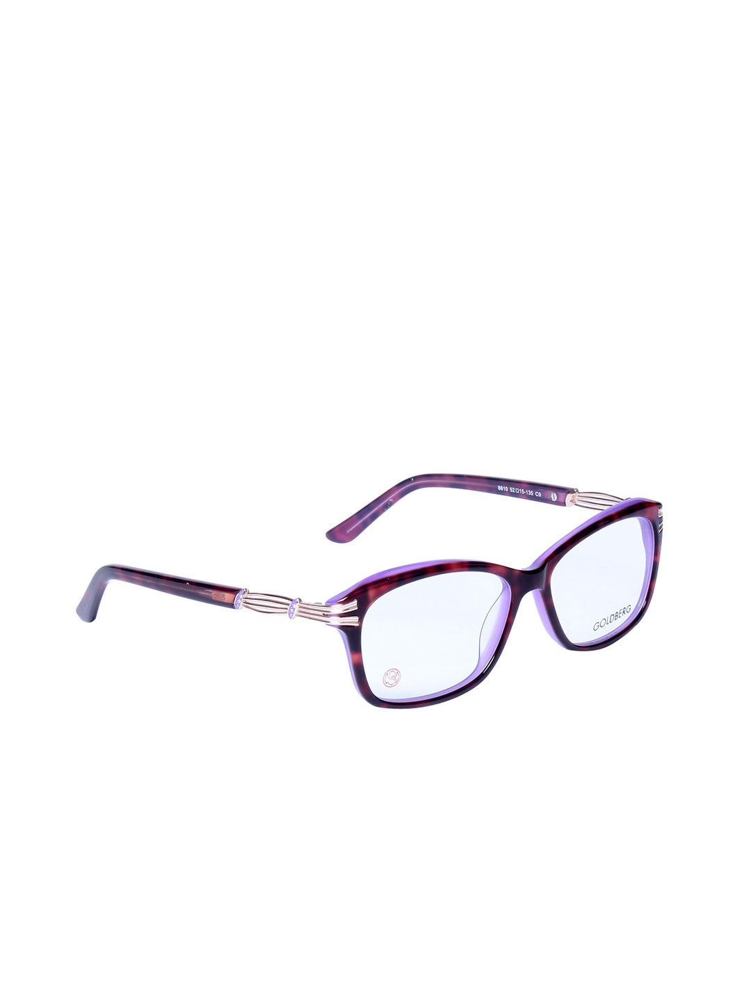 

Gold Berg Women Purple & Black Full Rim Cateye Frames