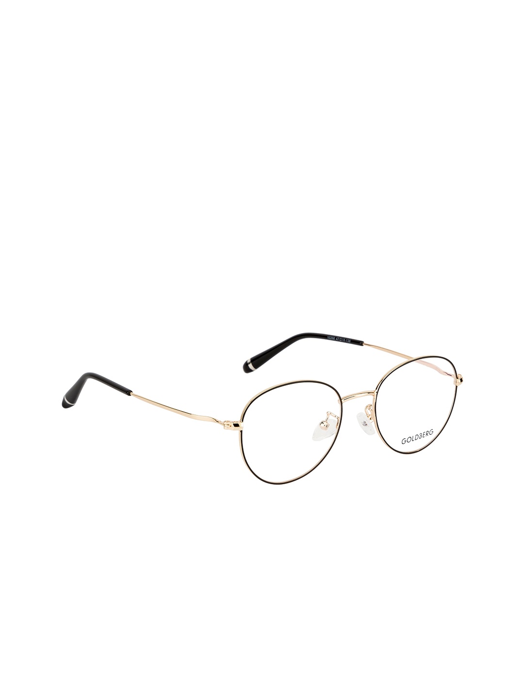 

Gold Berg Brown & Gold-Toned Full Rim Round Frames