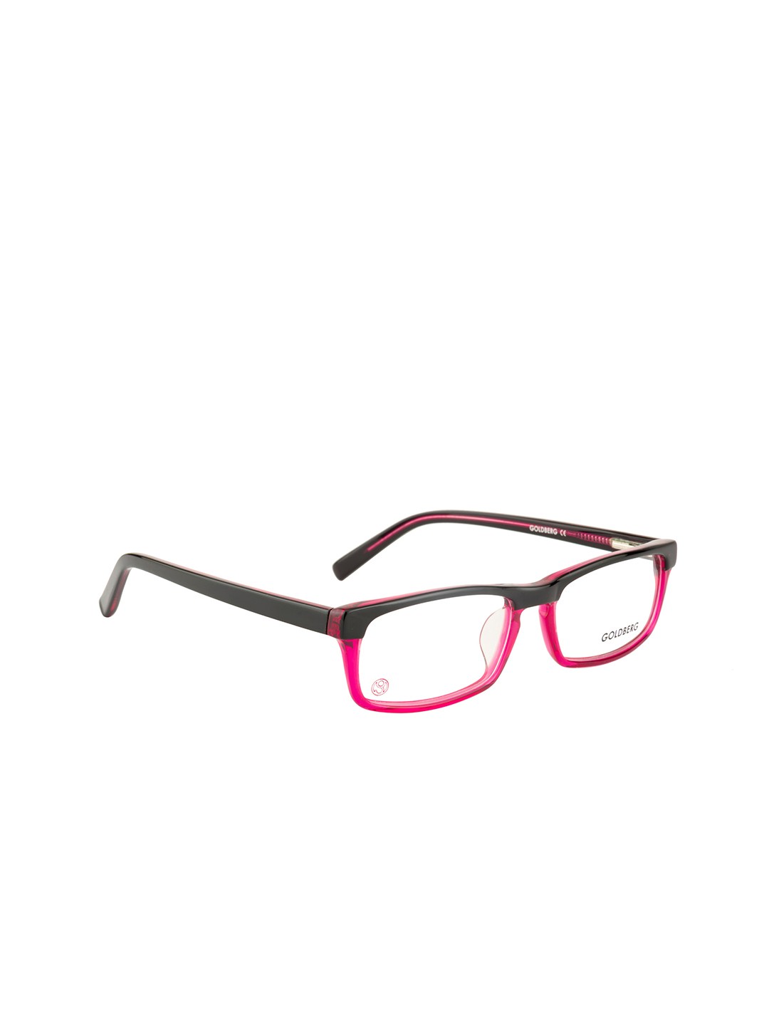 

Gold Berg Women Pink & Black Full Rim Rectangle Frames