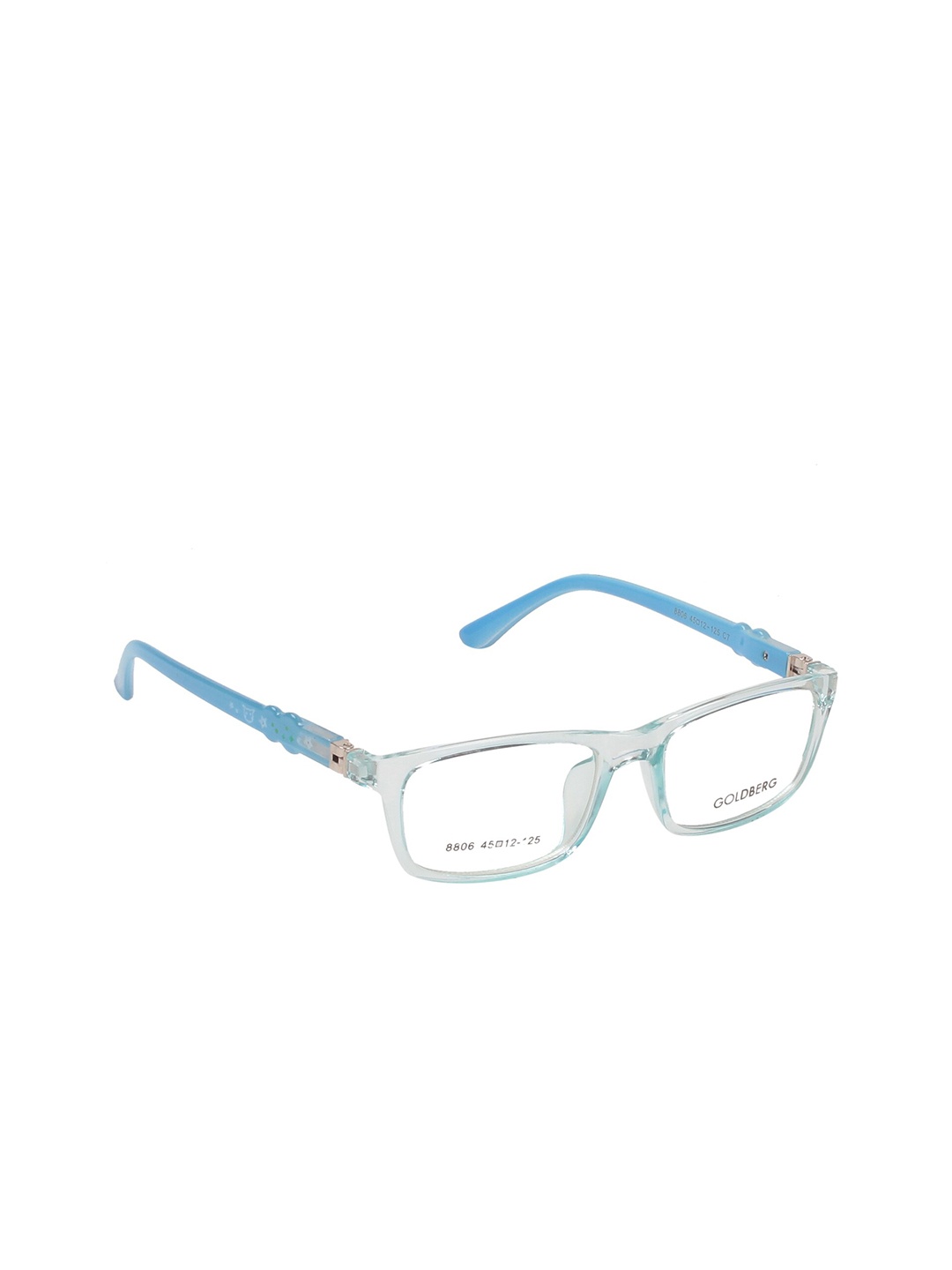 

Gold Berg Transparent & Blue Full Rim Wayfarer Frames