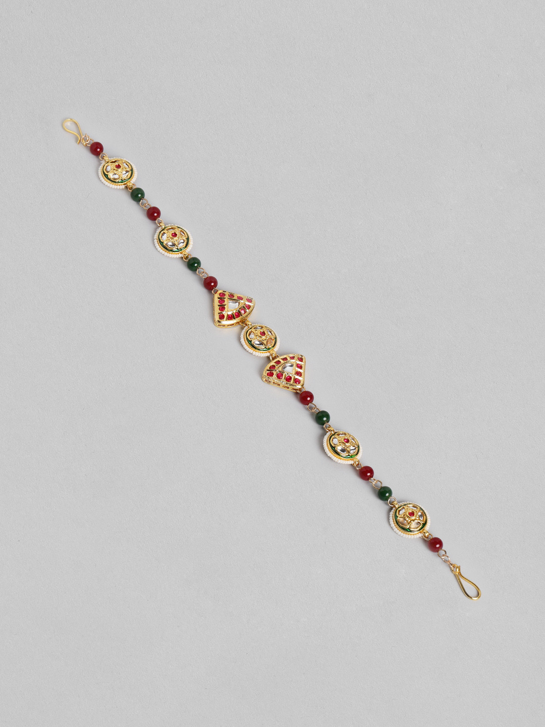 

Blueberry Women Gold-Toned & Red Stone Embellished Head Chain