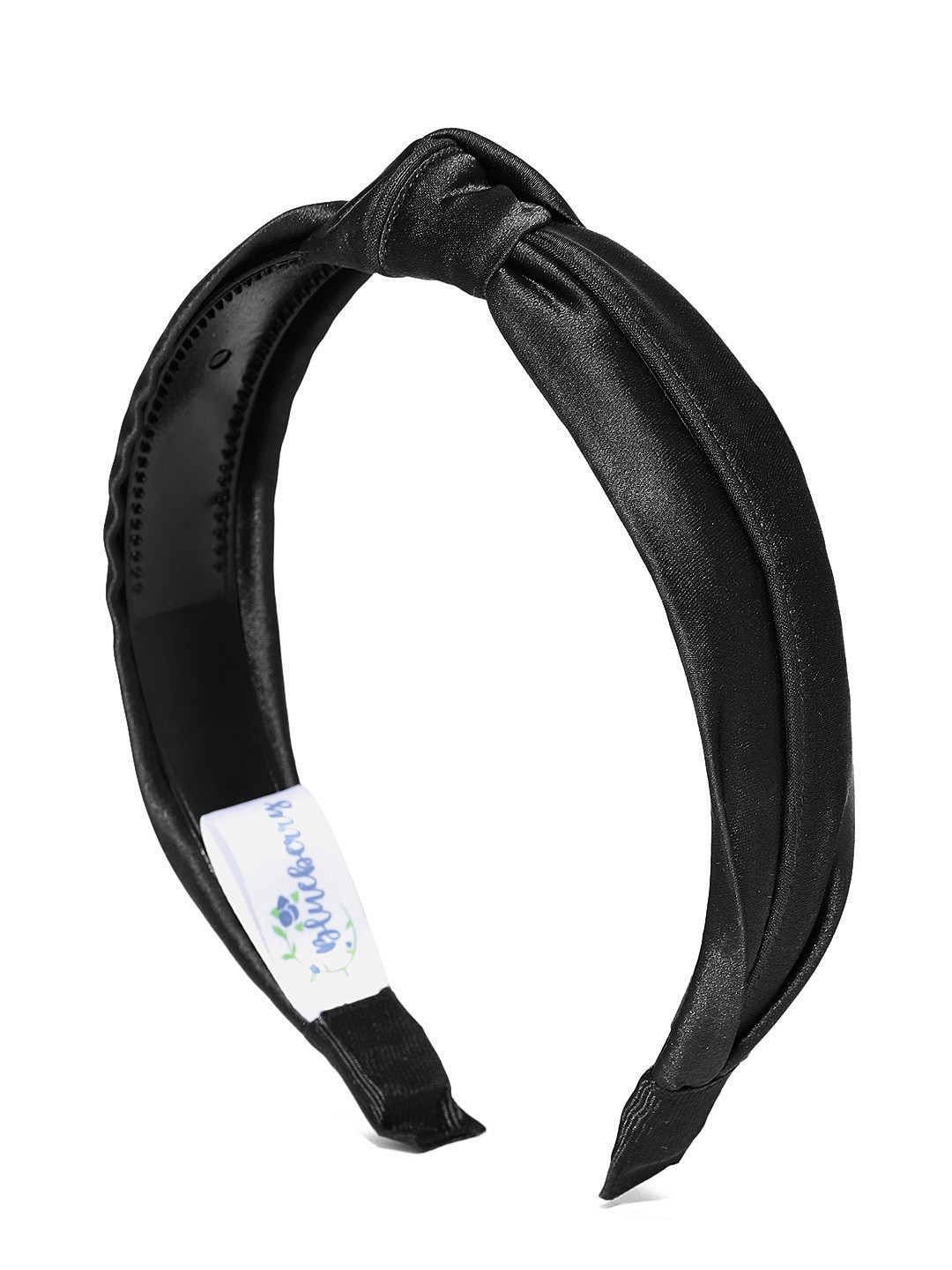 

Blueberry Women Black Solid Knotted Hairband