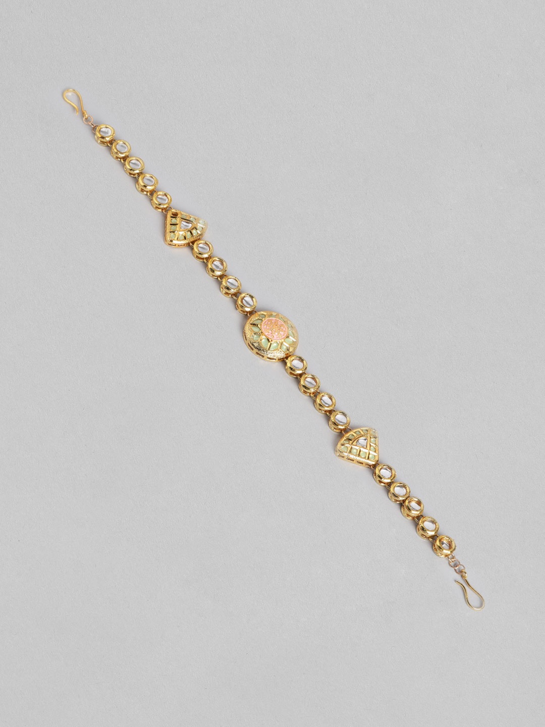 

Blueberry Women Gold-Toned & White Kundan Stone Embellished Head Chain