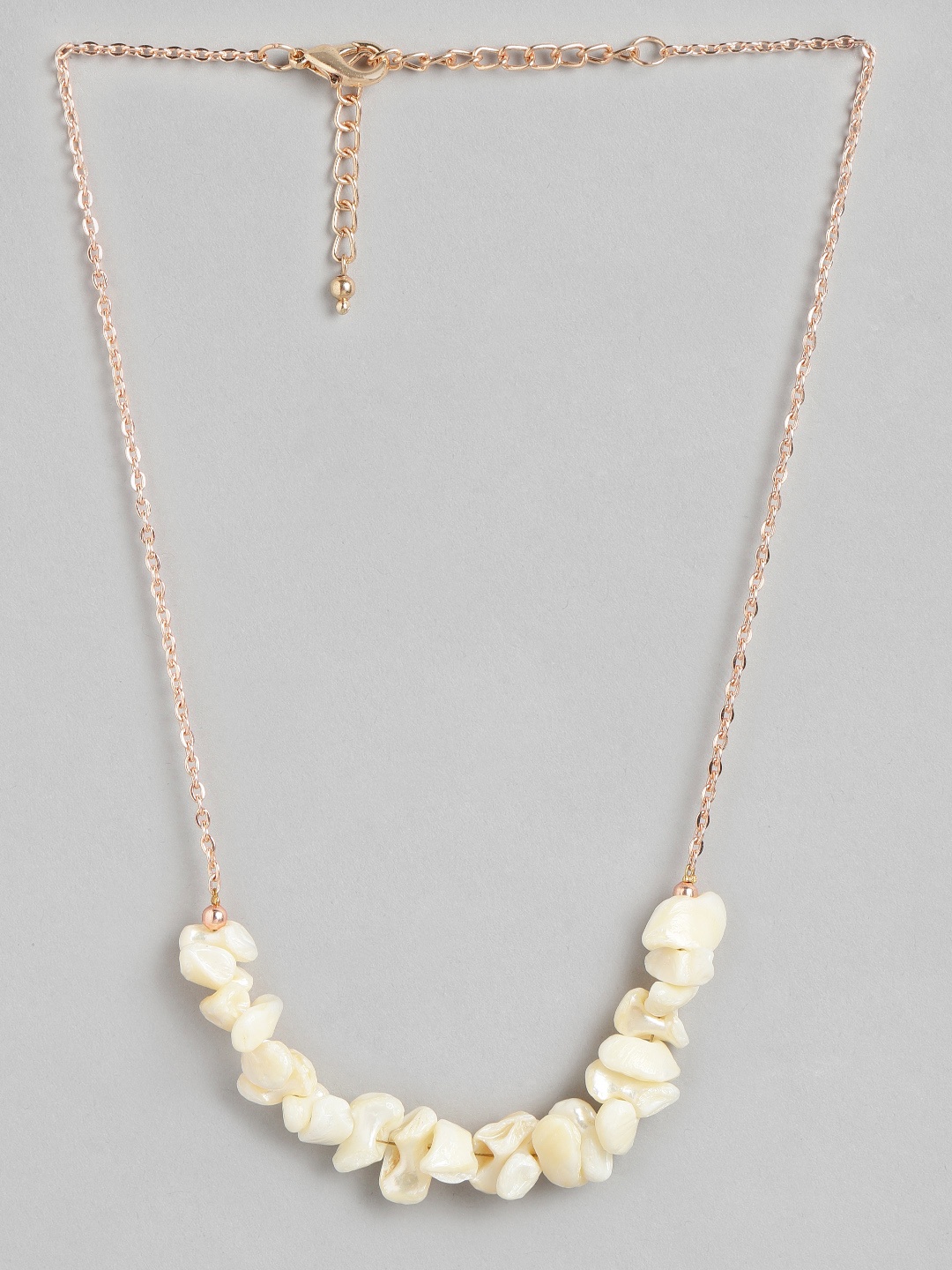 

Blueberry White Gold-Plated Handcrafted Beaded Necklace