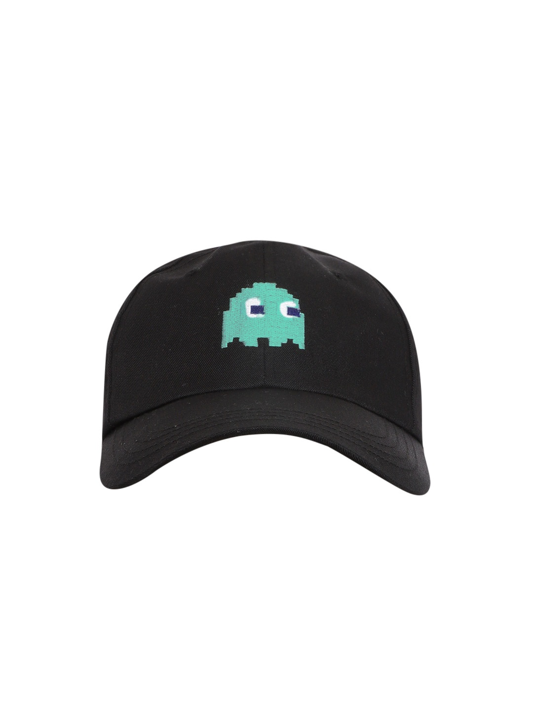 

Blueberry Unisex Black & Green Pac-Man Embroidered Baseball Cap