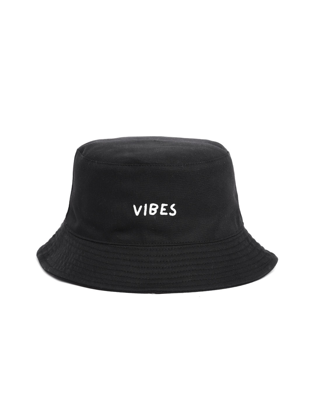 

Blueberry Unisex Black Embroidered Reversible Bucket Hat