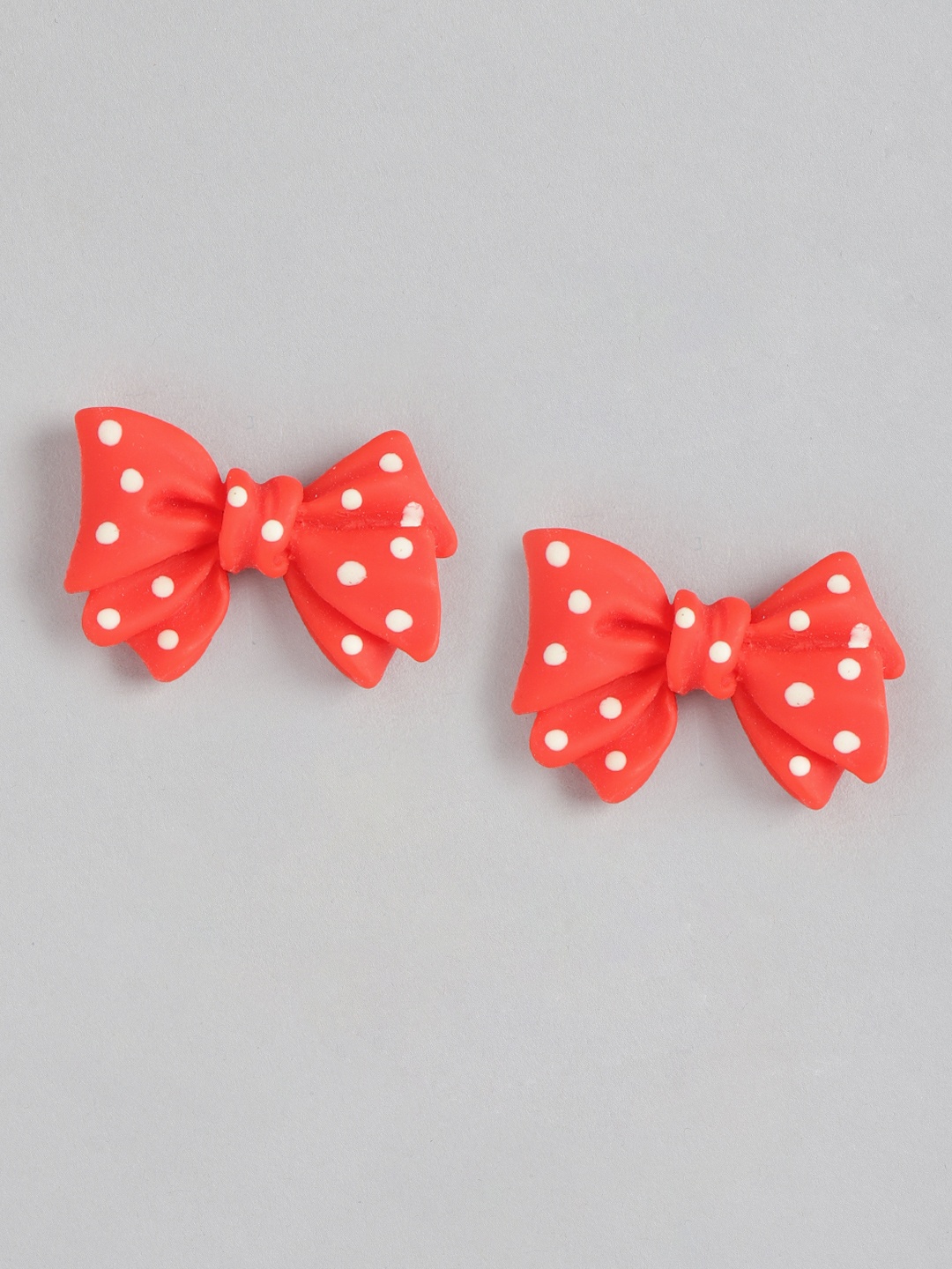 

Blueberry KIDS Red & White Polka-Dot Bow Shaped Studs