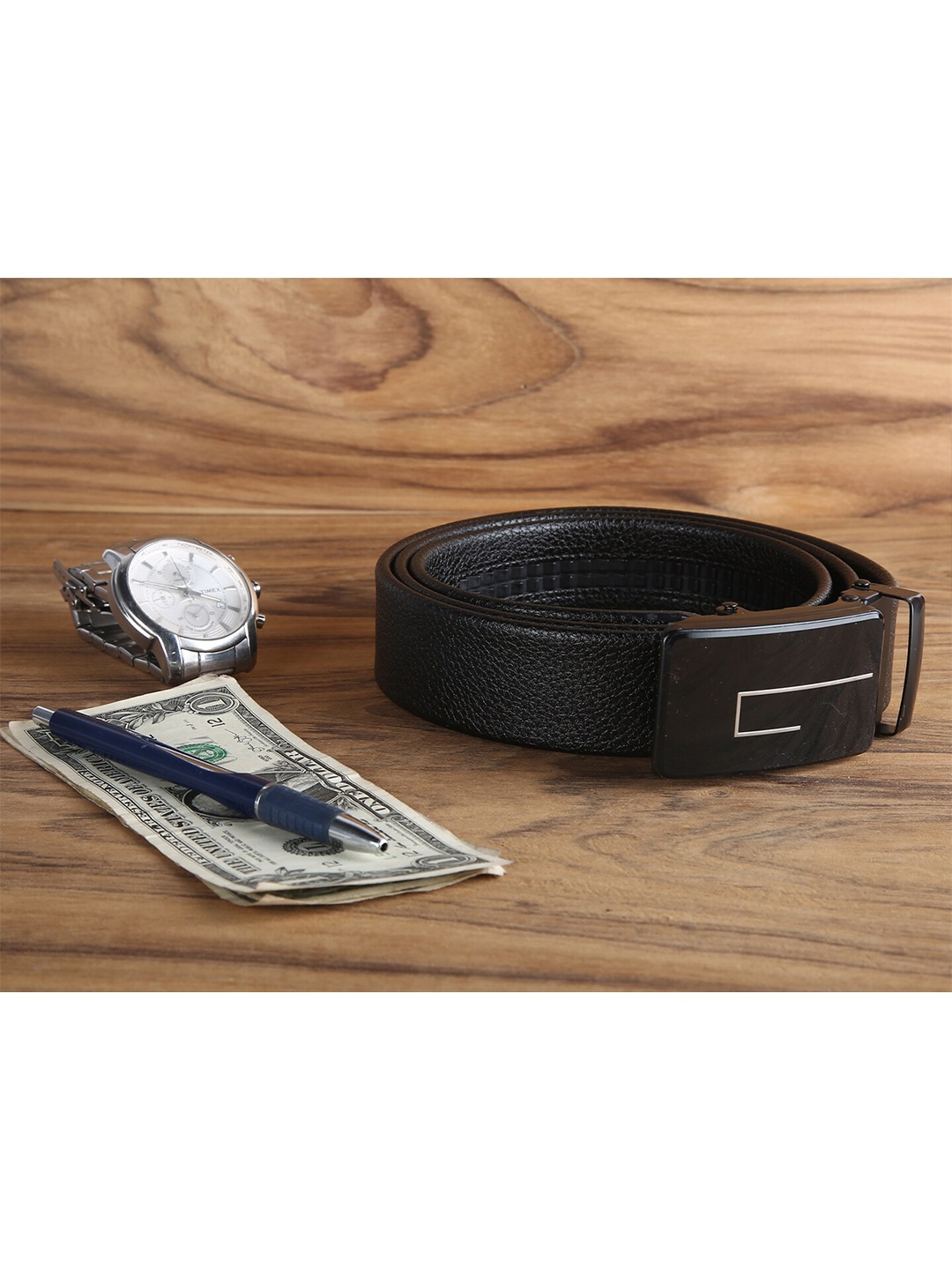 

VOGARD Men Black PU Belt