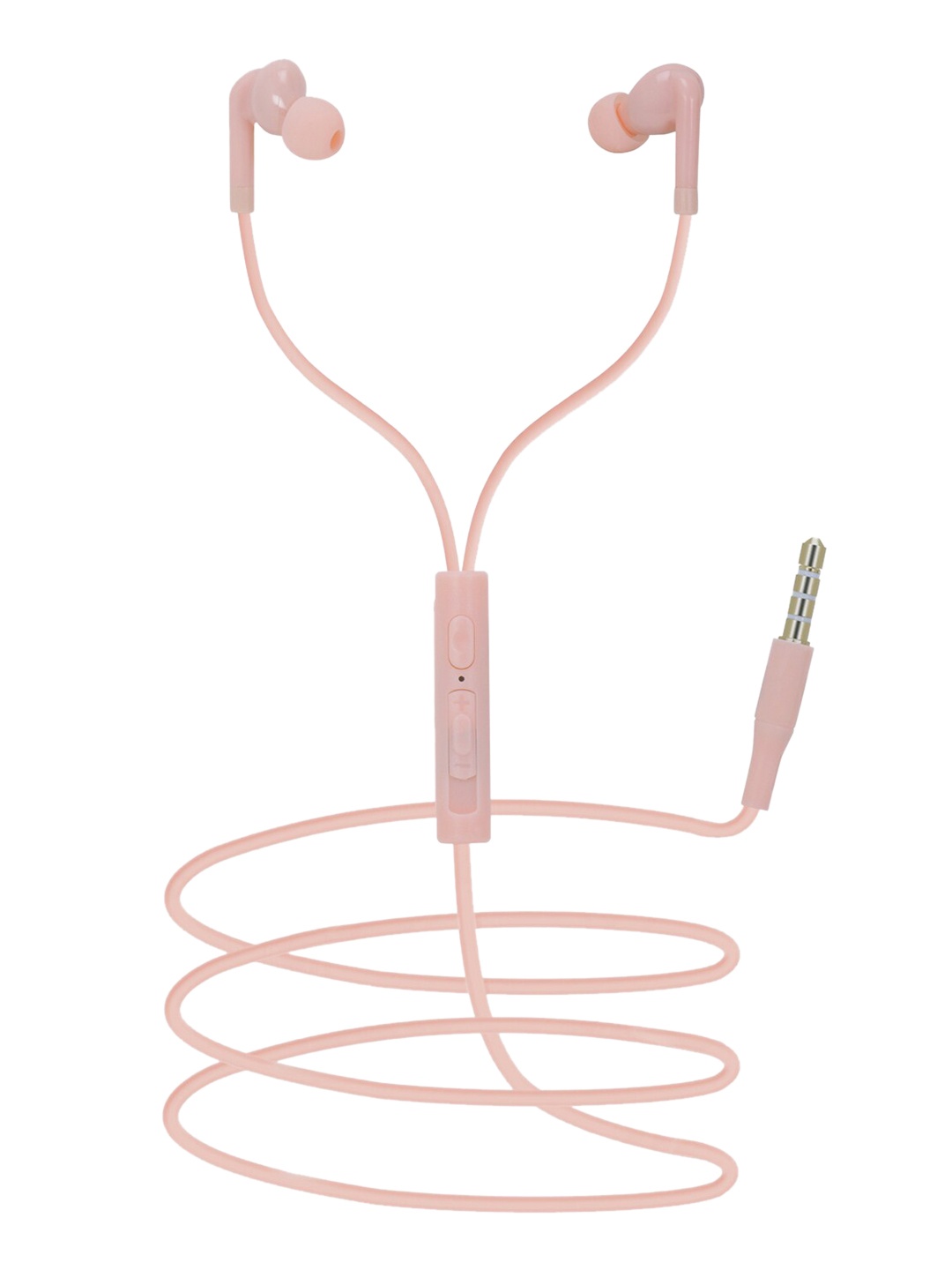 

SWAGME Pink Solid BassBest IE010 In-Ear Wired Earphones With Mic & Extra Bass