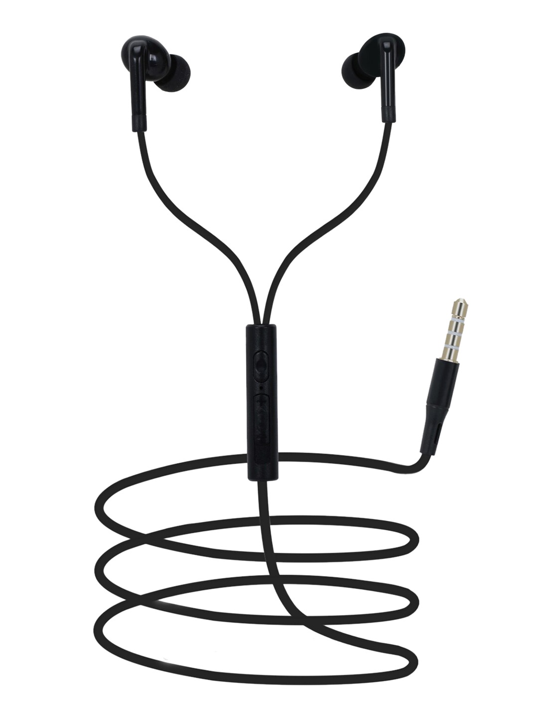 

SWAGME Black Solid BassBest IE010 In-Ear Wired Earphones With Mic & Extra Bass