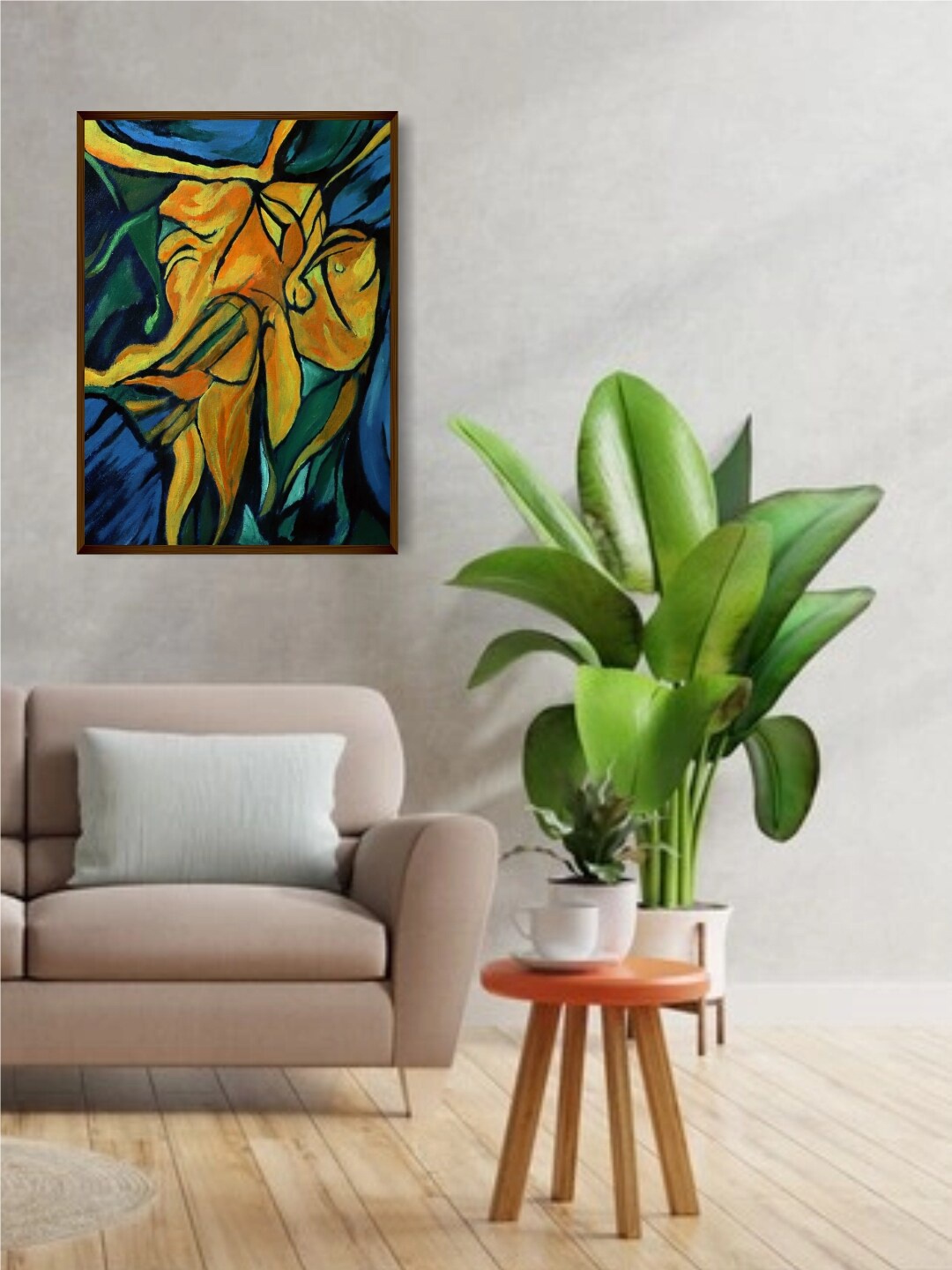 

The Art House Abstract Painting Wall Art, Blue