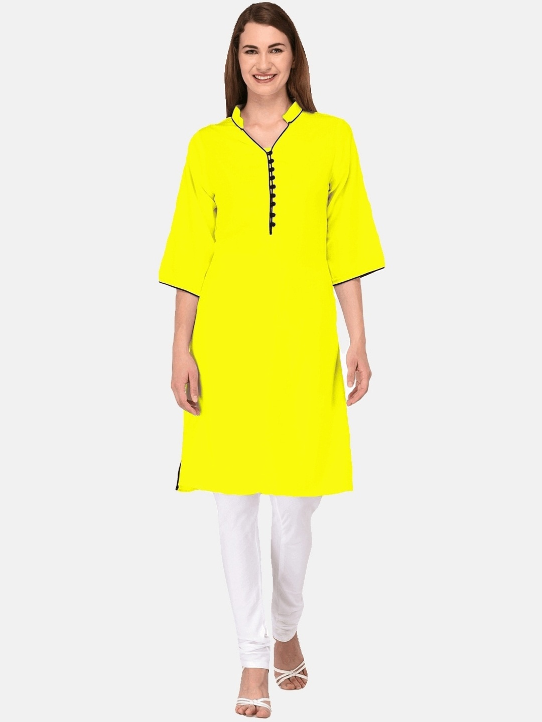 

KALINI Women Yellow Kurta