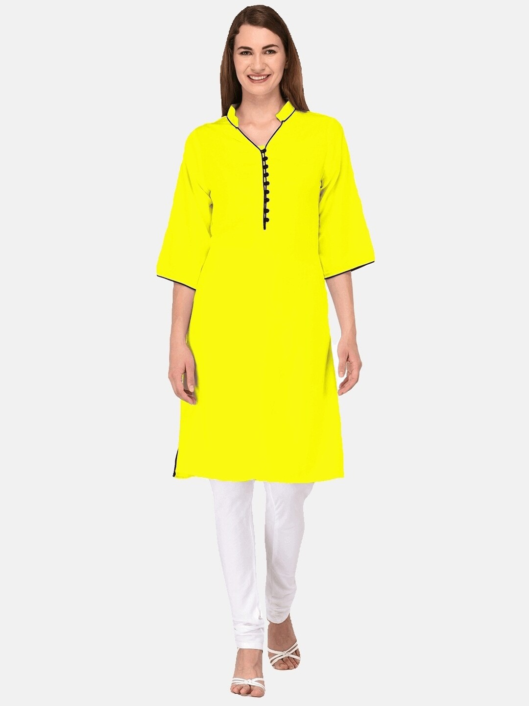 

KALINI Women Yellow Kurta