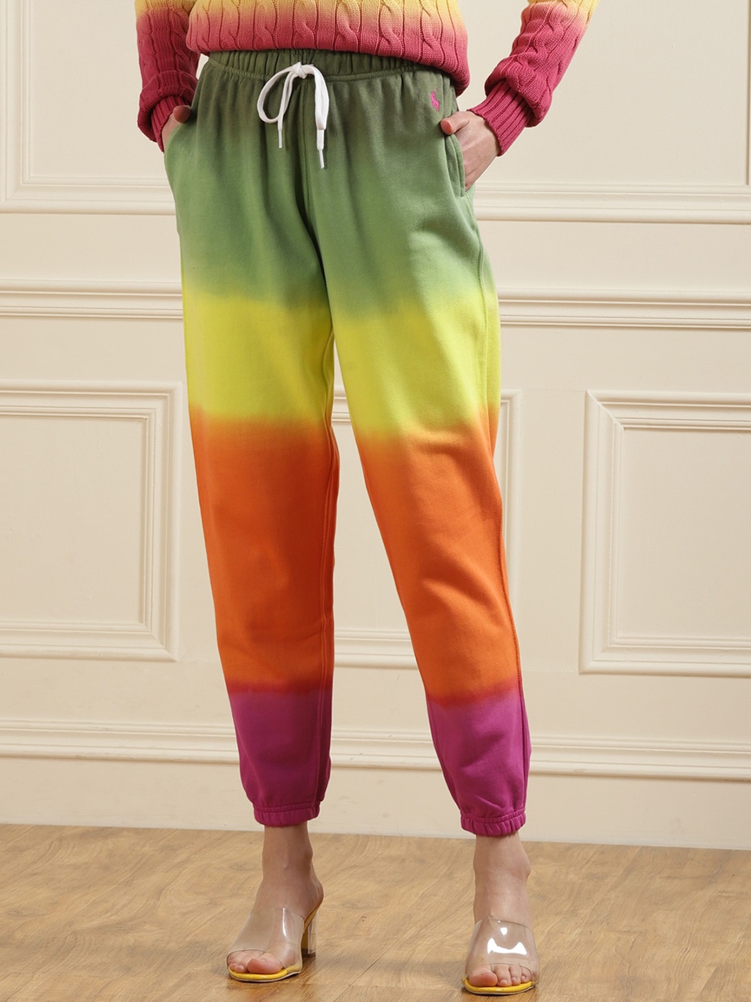 

Polo Ralph Lauren Women Multicoloured Pure Cotton Joggers, Multi