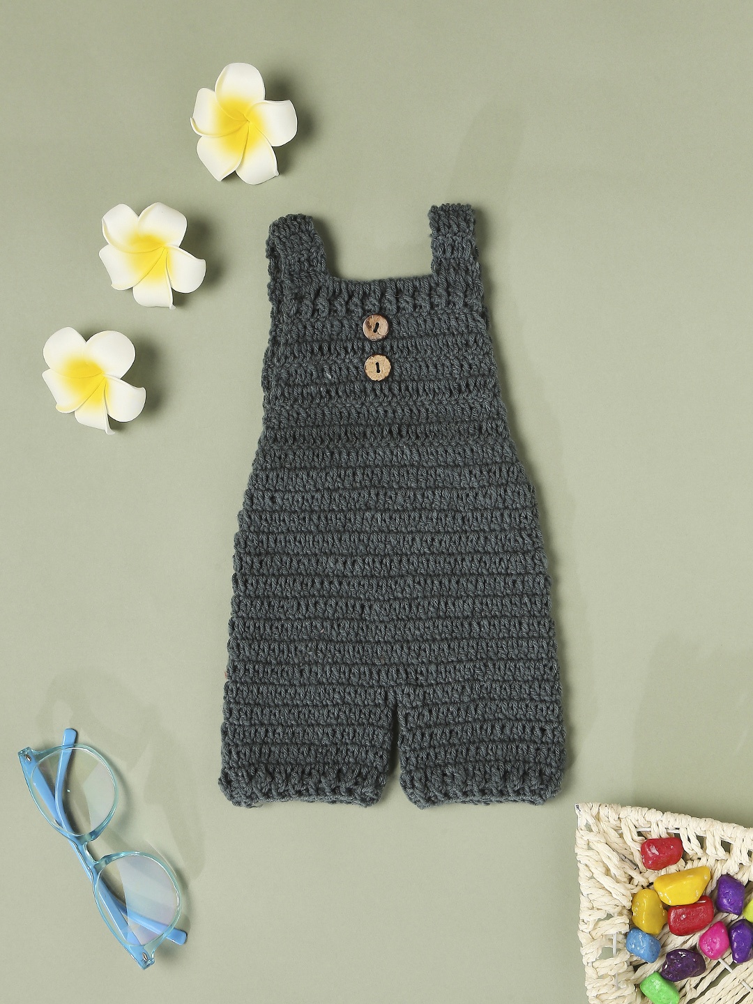 

Babymoon Kids Grey Romper Outfit Photography Costume