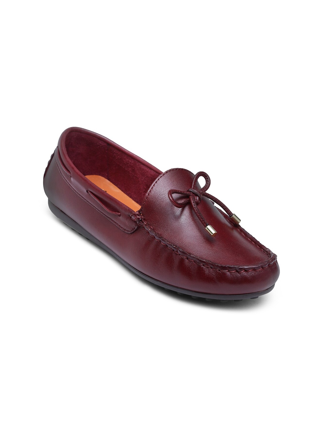 

Churchill & Company Women Burgundy Solid Leather Formal Shoes