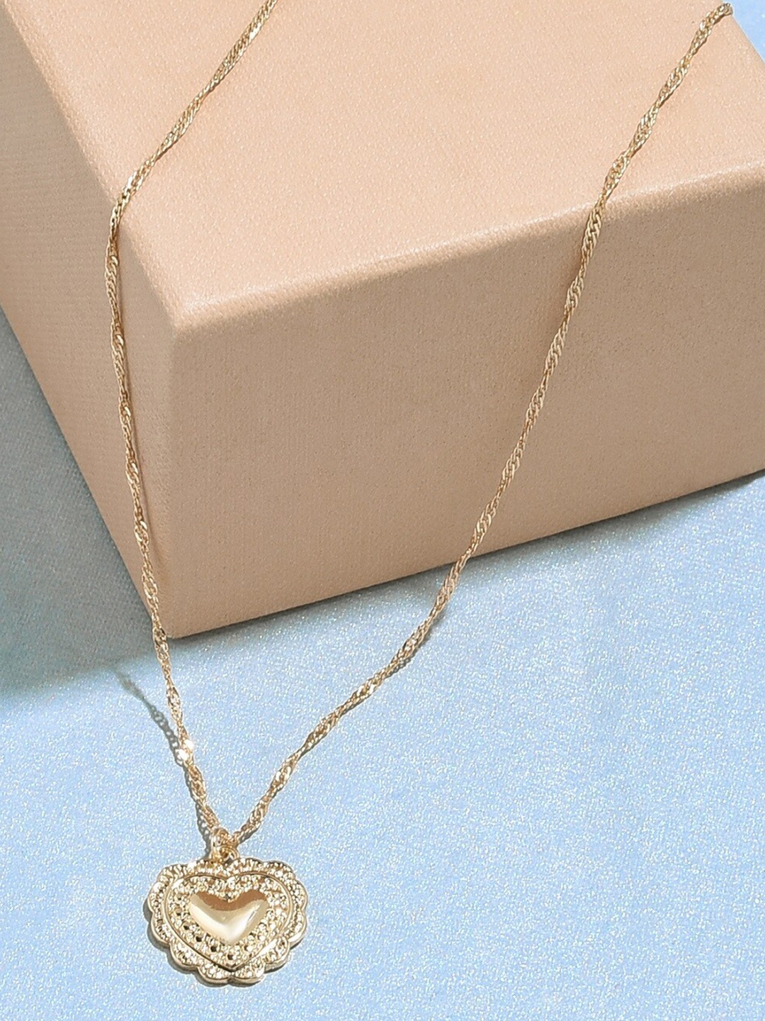 

Accessorize Women Gold-Toned Carded Gifting Heart Coin Necklace