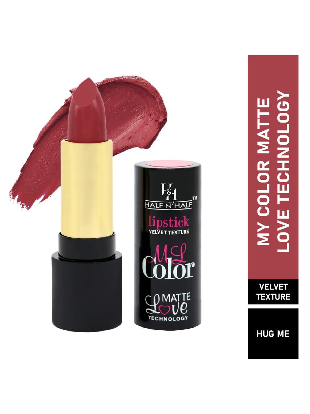 

Half N Half My Color Matte Velvet Texture Love Lipstick - Hug Me, Lavender