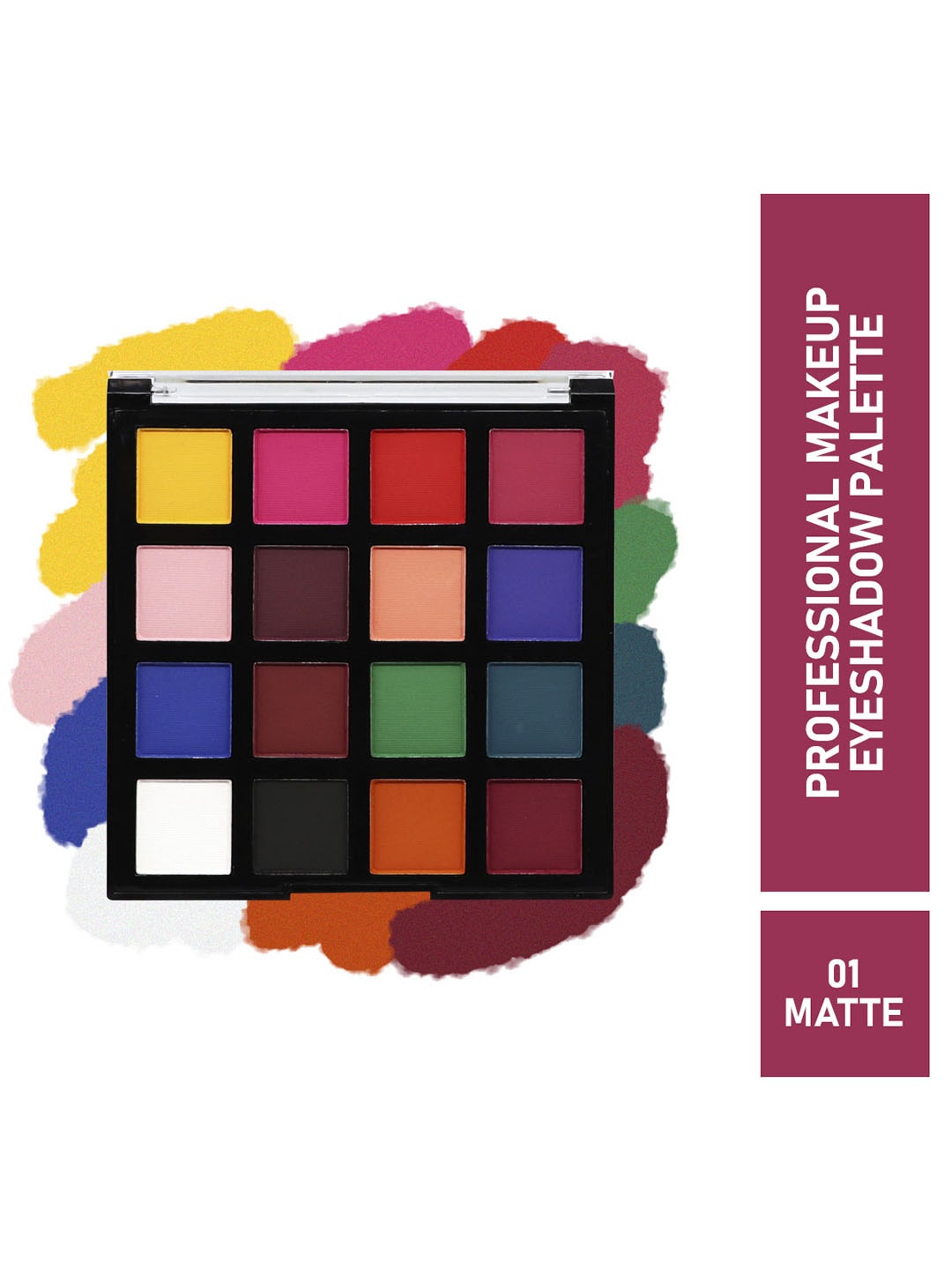 

Half N Half Professionial Makeup 16 Colors Eyeshadow - Matte 01, Multi