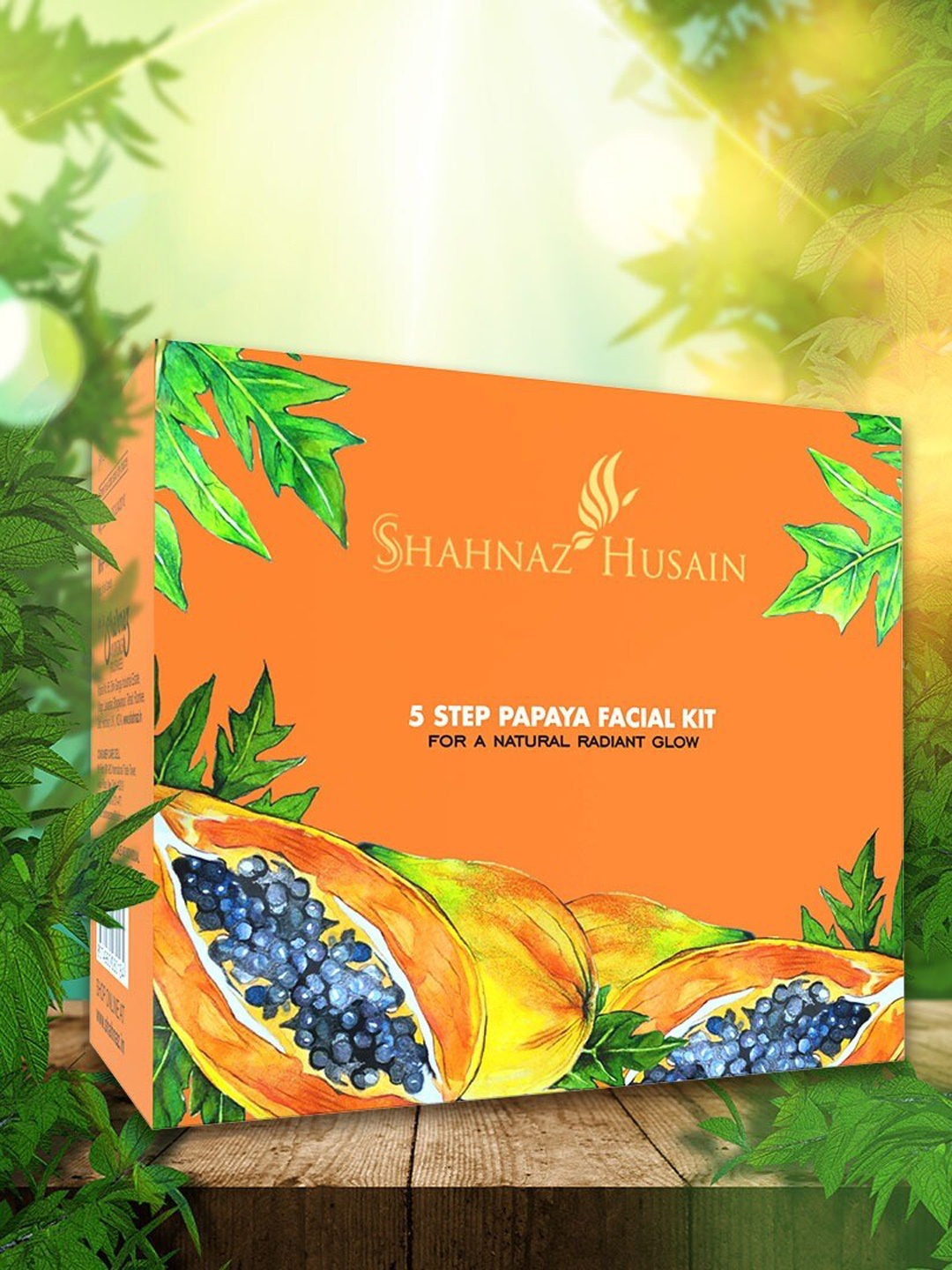 

Shahnaz Husain 5 Step Natural Radiant Glow Papaya Facial Kit - 50 gm, Orange