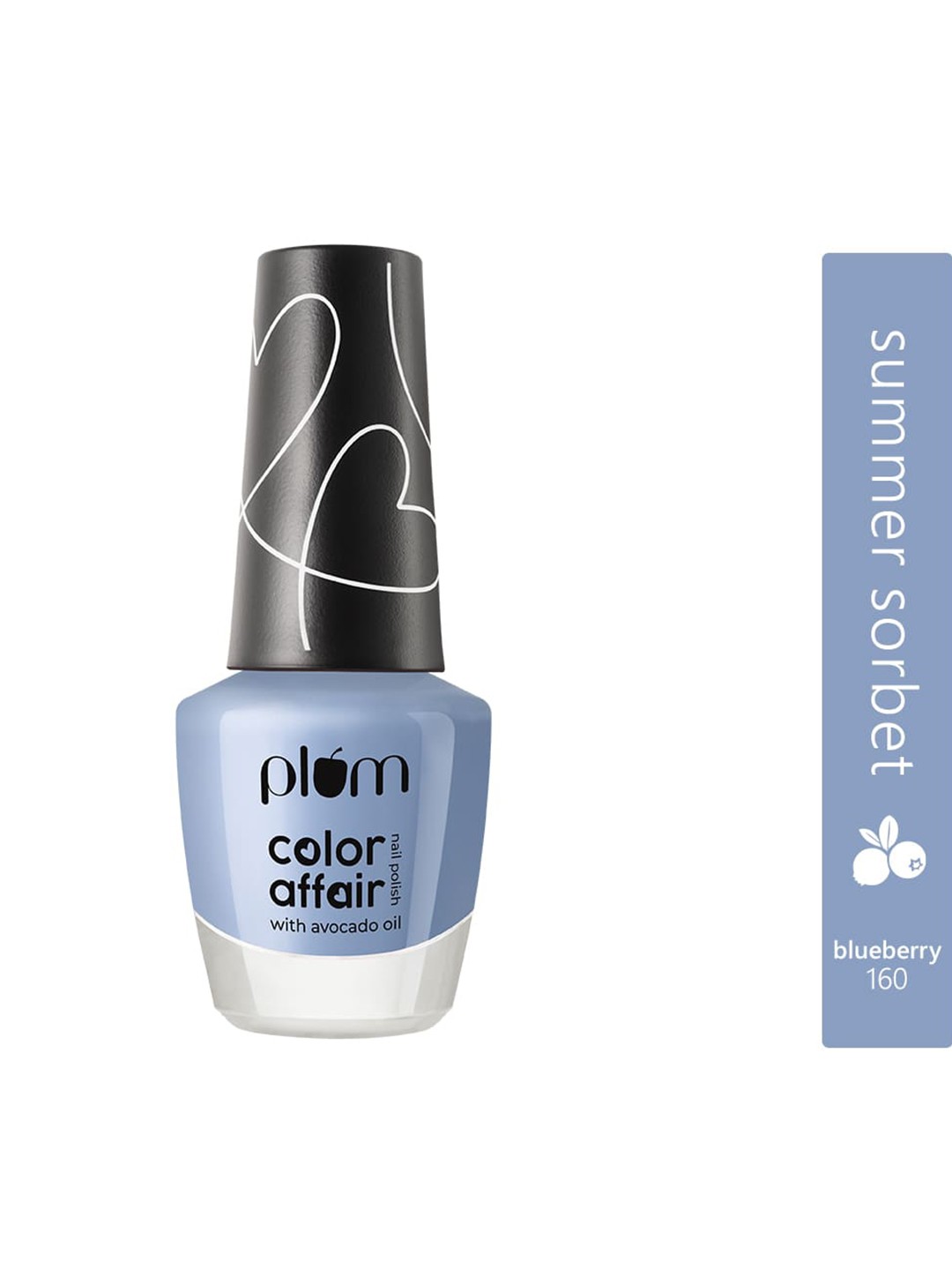

Plum Color Affair Avocado Oil Summer Sorbet Nail Polish - Blueberry 160, Blue