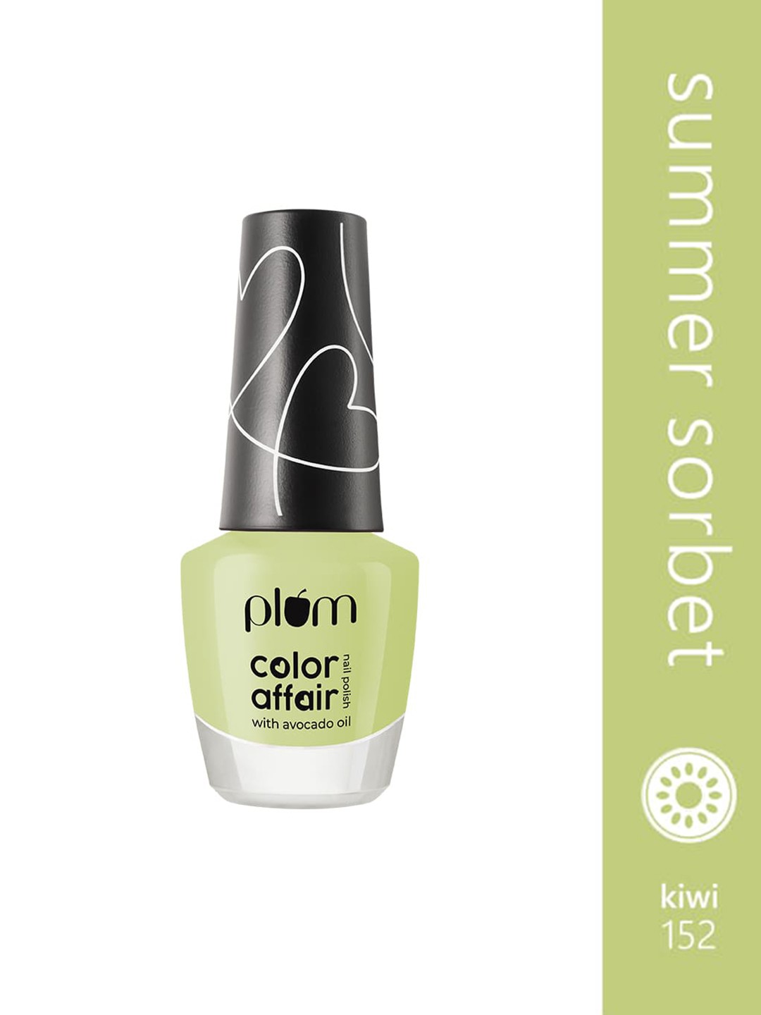 

Plum Color Affair Avocado Oil Summer Sorbet Nail Polish - Kiwi 152, Green