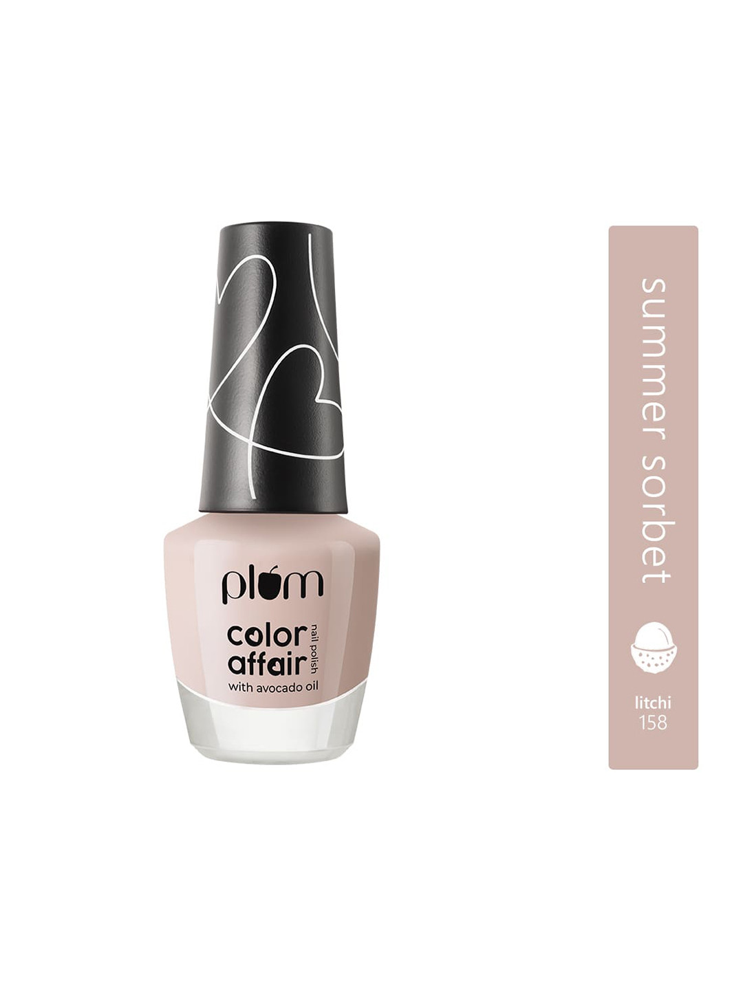 

Plum Color Affair Avocado Oil Summer Sorbet Nail Polish - Litchi 158, Nude